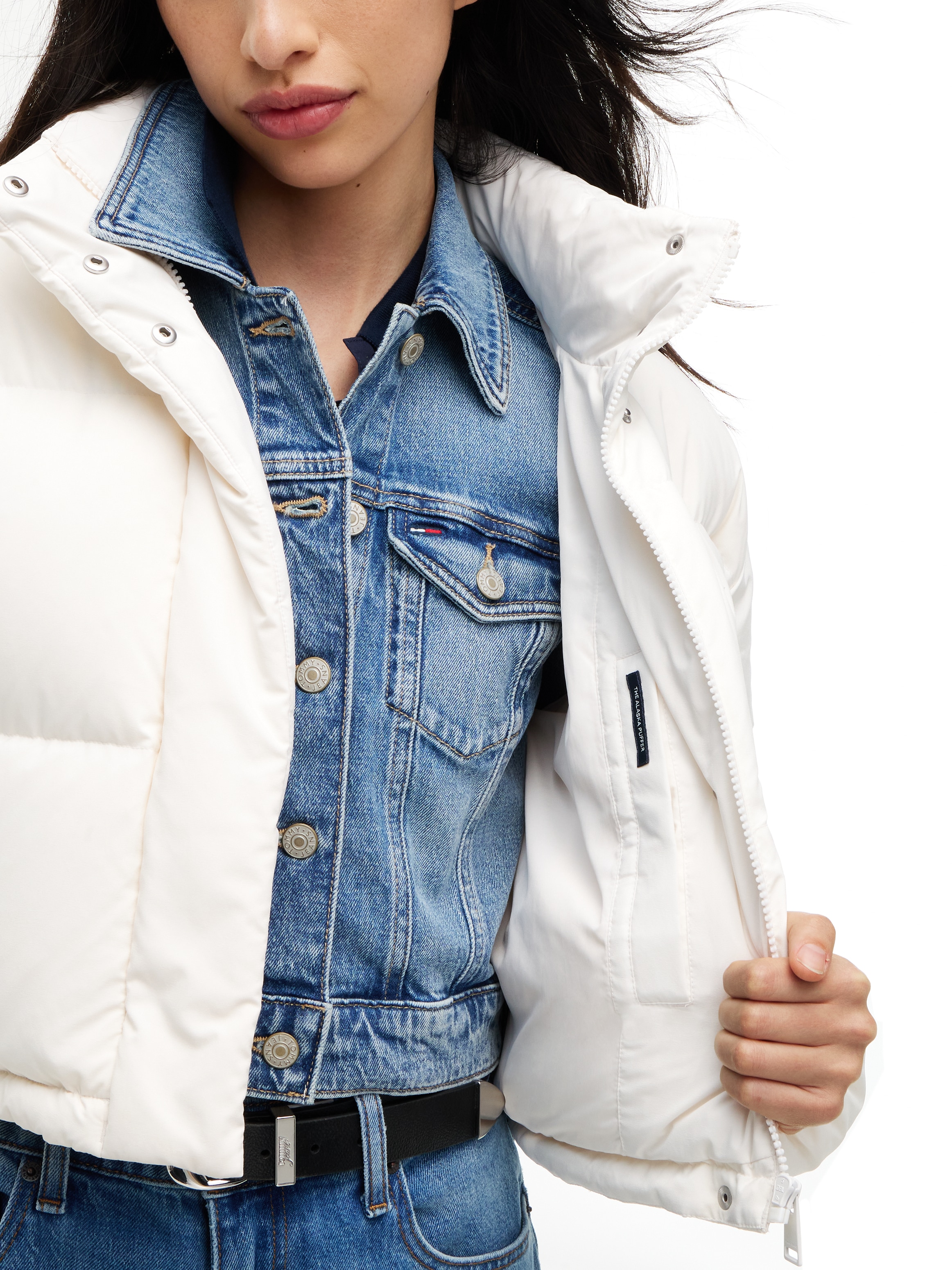Tommy Jeans Steppjacke »TJW CRP ALASKA PUFFER EXT« mit Kapuze Kunstfaser