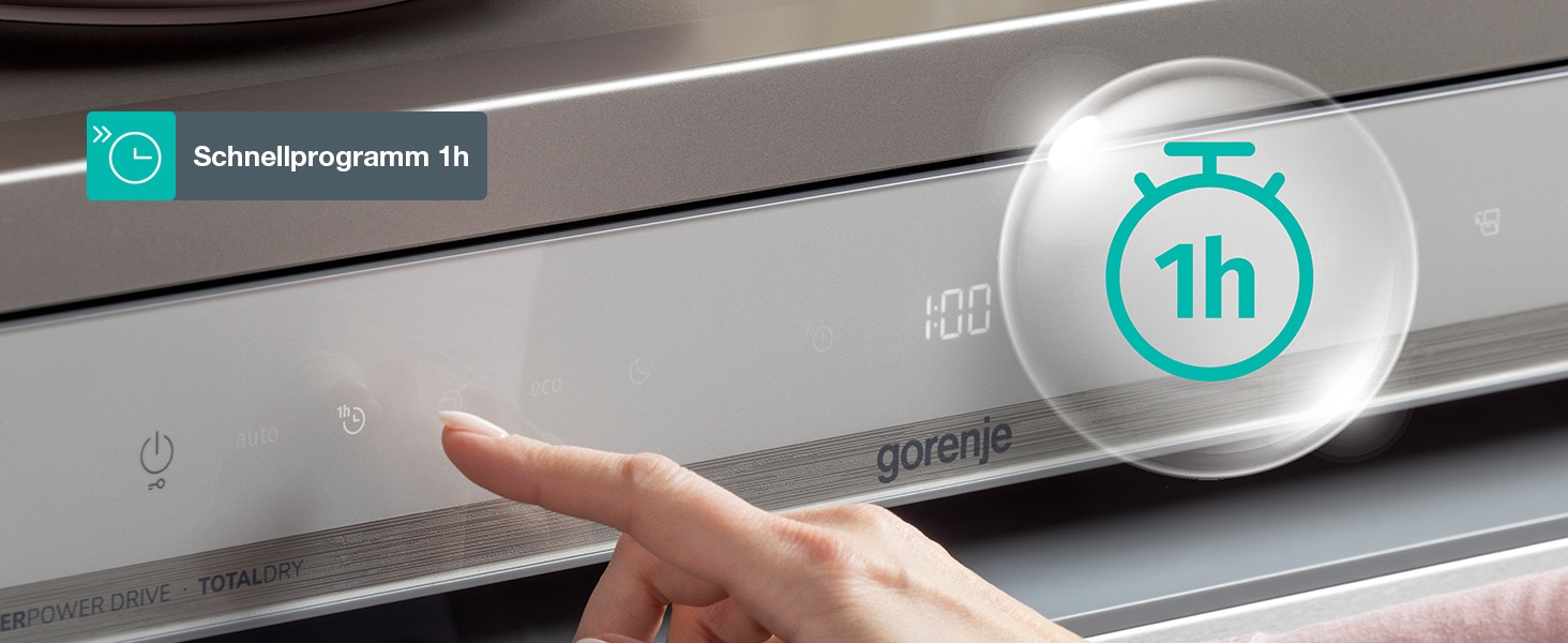 GORENJE teilintegrierbarer Geschirrspüler »GI673C90X« 9,4 l 16 Maßgedecke TotalDry - auto. Türöffnung
