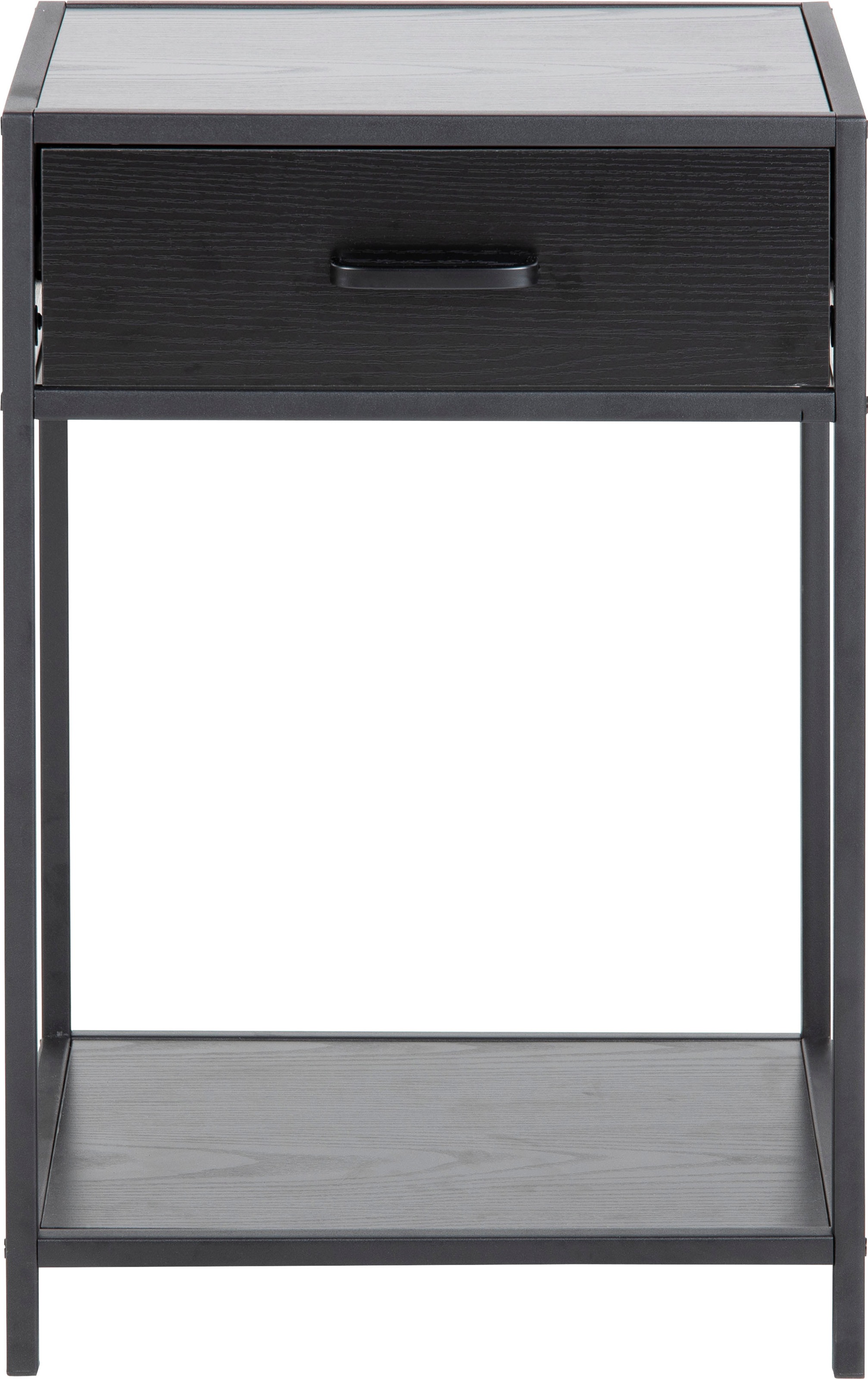 ACTONA GROUP Nachttisch, Metallgestell, Industrie-Look, Schublade und Einlegeboden, H: 63 cm