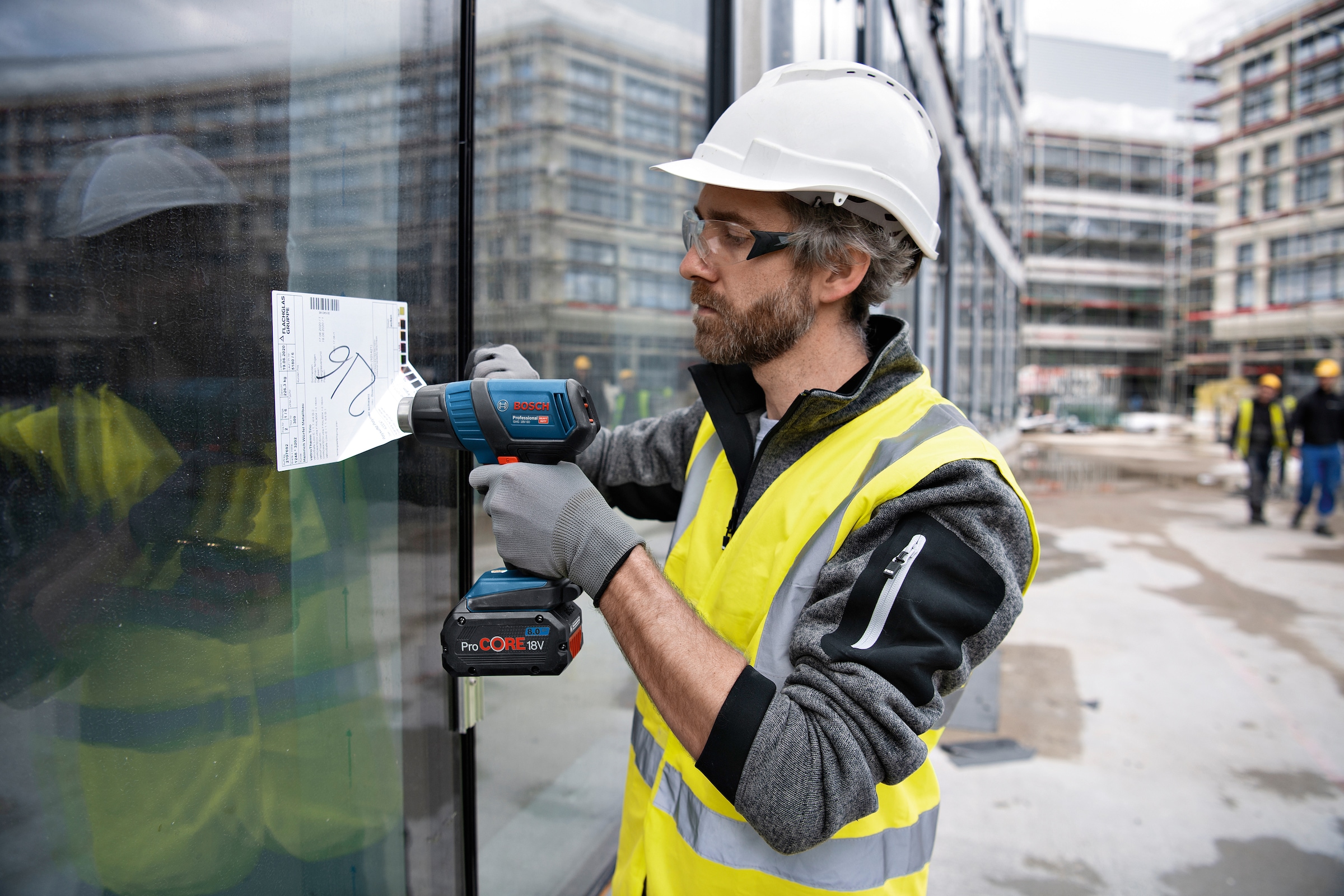Bosch Professional Akku-Heißluftgebläse »GHG 18V-50 L«, (Set), mit L-Boxx, ohne Akku und Ladegerät