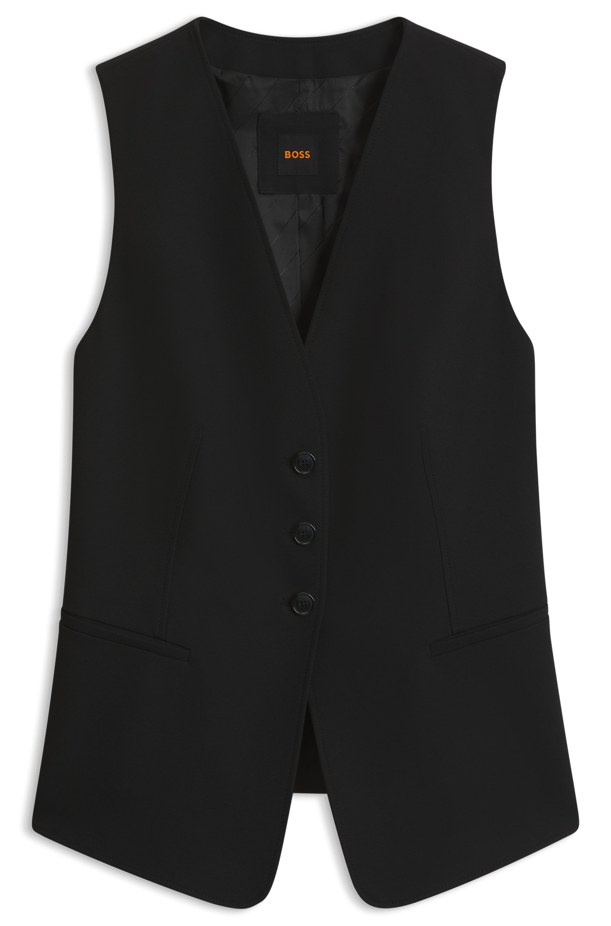 BOSS ORANGE Anzugweste »Javesta Premium Damenmode« in elastischer Crêpe-Qualität, Slim Fit