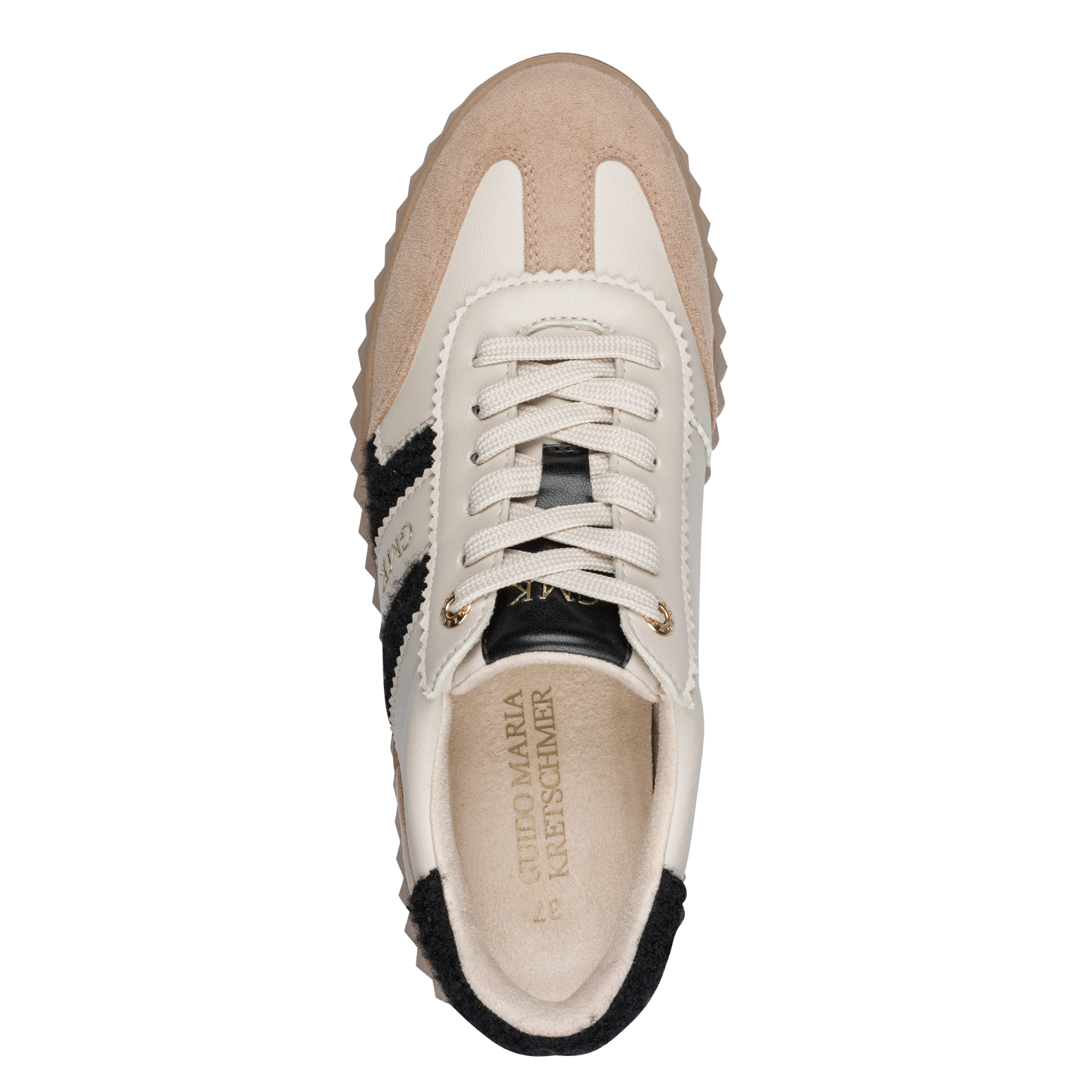 MARCO TOZZI by GMK Plateausneaker  Freizeitschuh, Halbschuh, Schnürer im Retro-Look und Eye-Catcher Sohle
