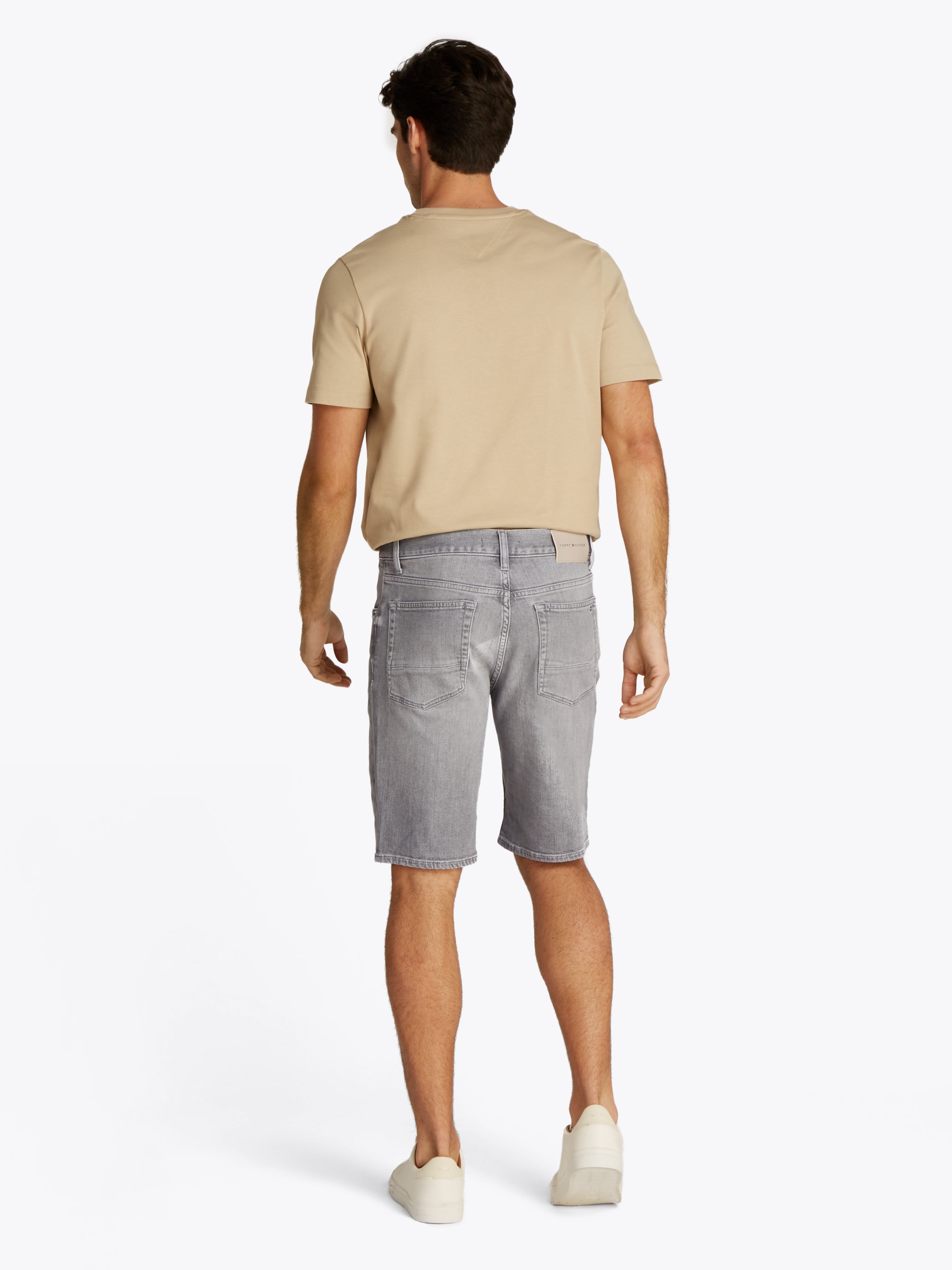 Tommy Hilfiger Shorts »BROOKLYN SHORT MICE GREY«, Mit Gürtelschlaufen