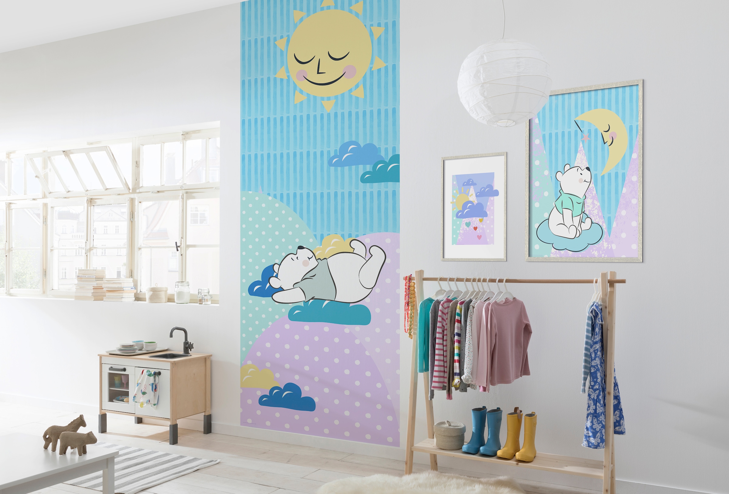 Komar Bild »Winnie the Pooh Moon« Disney 1 Stk. tlg. Wandbild zur Dekoration im Kinderzimmer - ohne Rahmen