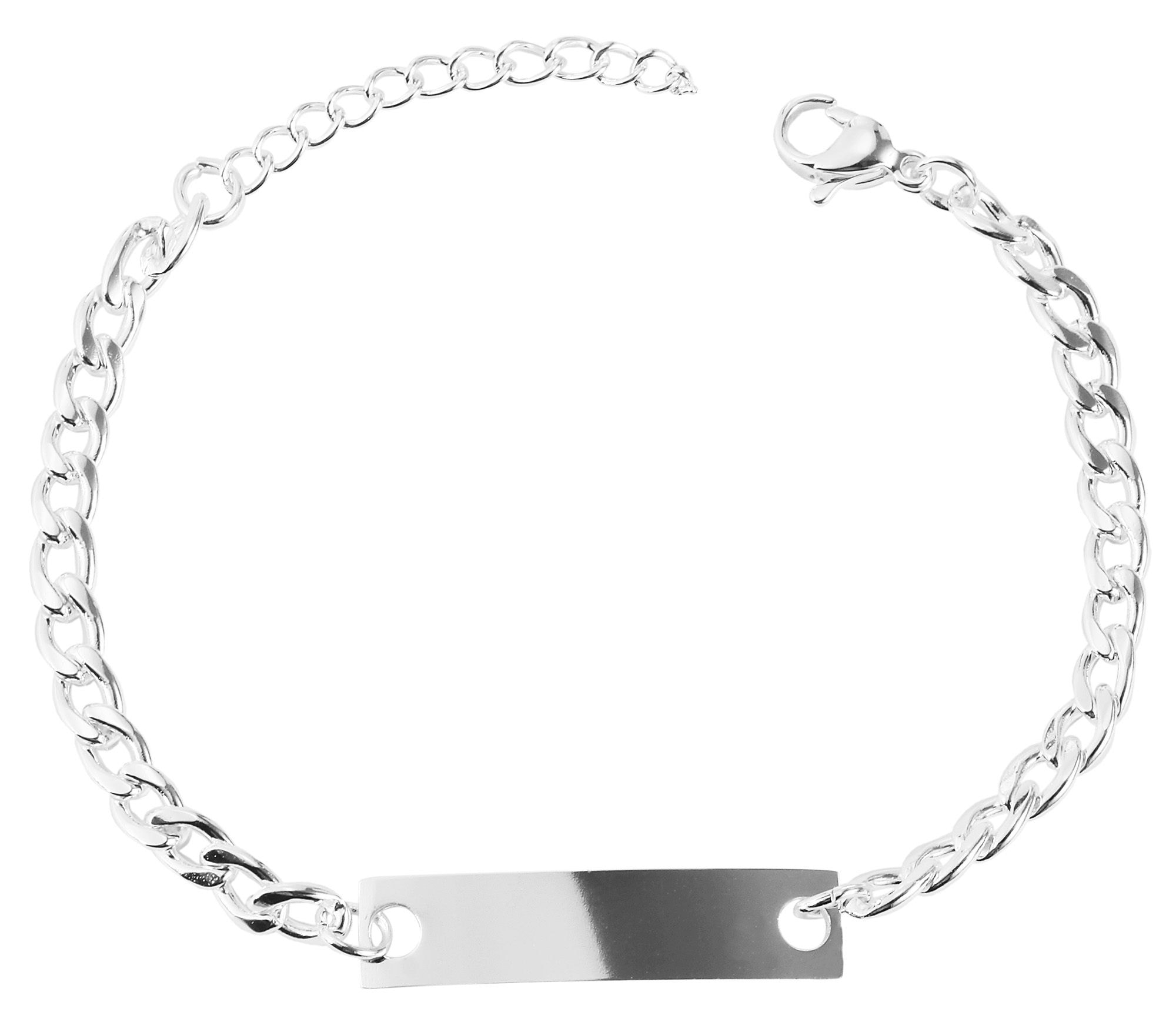 Adelia´s Panzerarmband »Unisex Armband ¿ Panzerarmband aus Edelstahl 20 cm«