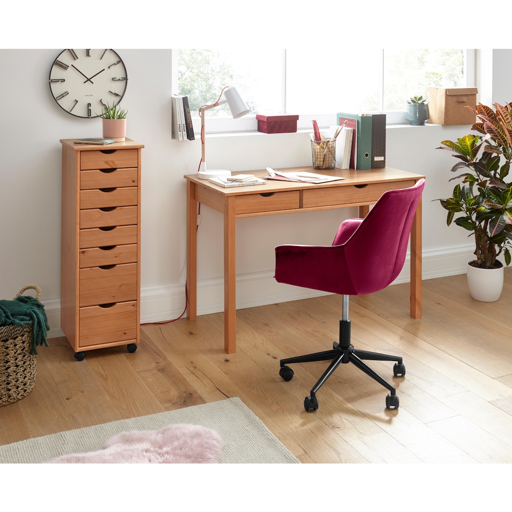 my home Schreibtisch »Gava«, aus massivem Kiefernholz, ideal für das home office, Laptoptisch Breite 120 cm