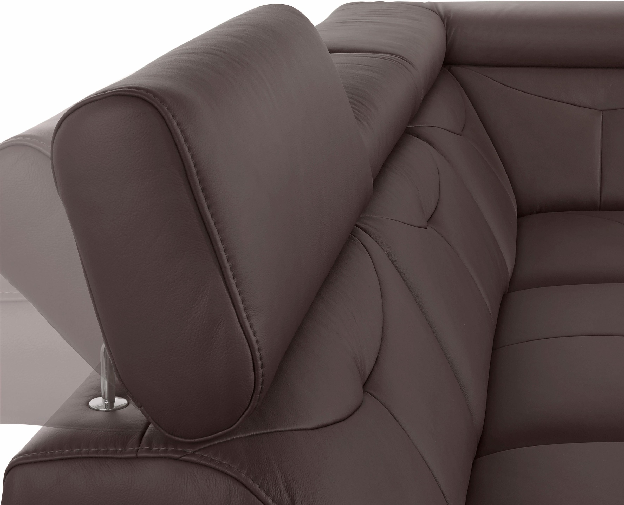 exxpo - sofa fashion Ecksofa »Spring, super bequem und komfortabel mit Armteil- und Kopfteilfunktion«, wahlweise mit Bettfunktion und Bettkasten, L-Form
