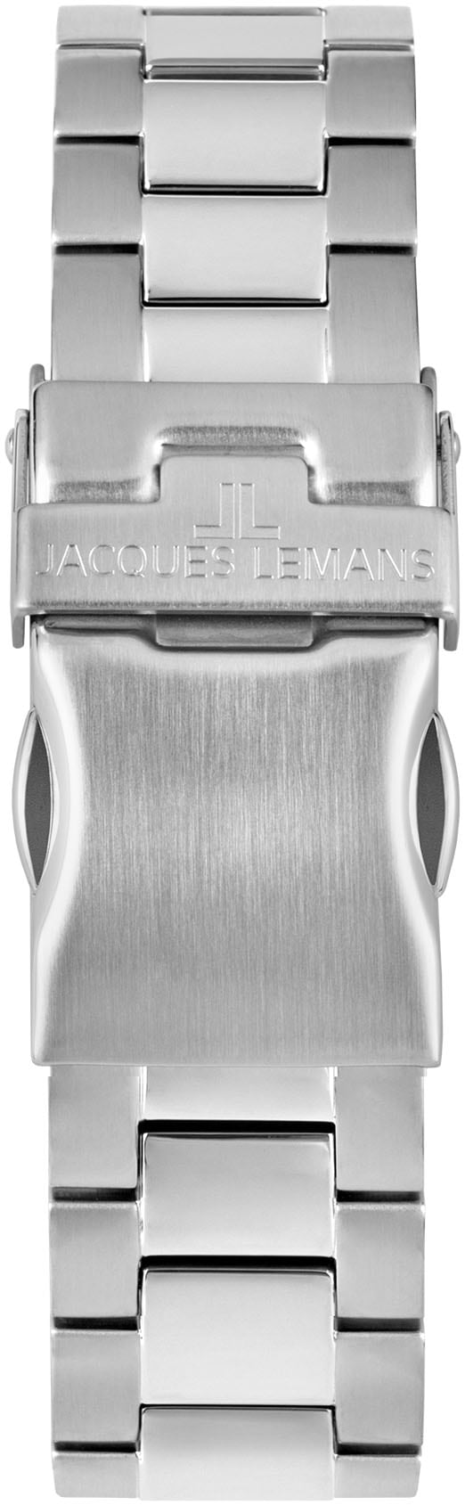 Jacques Lemans Chronograph »Barcelona« Quarzuhr, Armbanduhr, Herrenuhr, Edelstahlarmband, Stoppfunktion, Tag