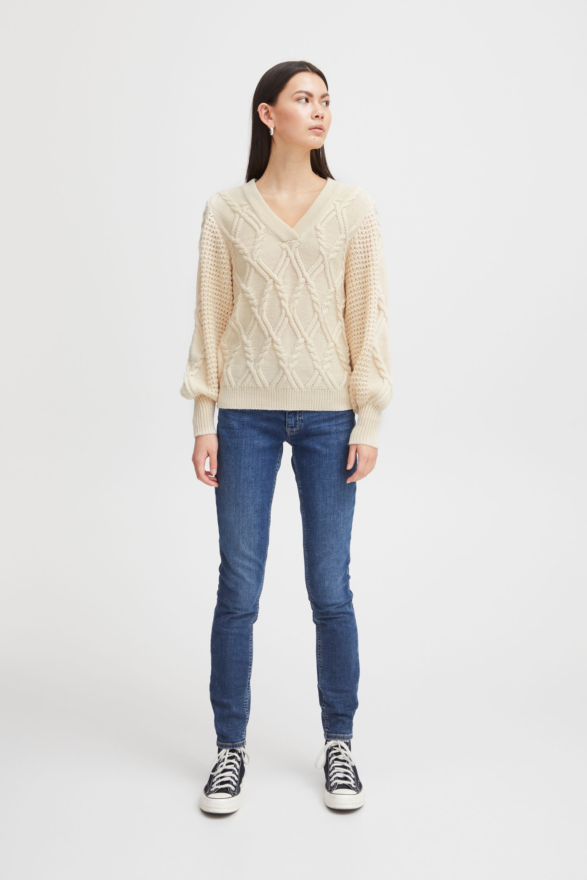 Ichi Strickfleece-Pullover »Strickpullover IHAndosa«