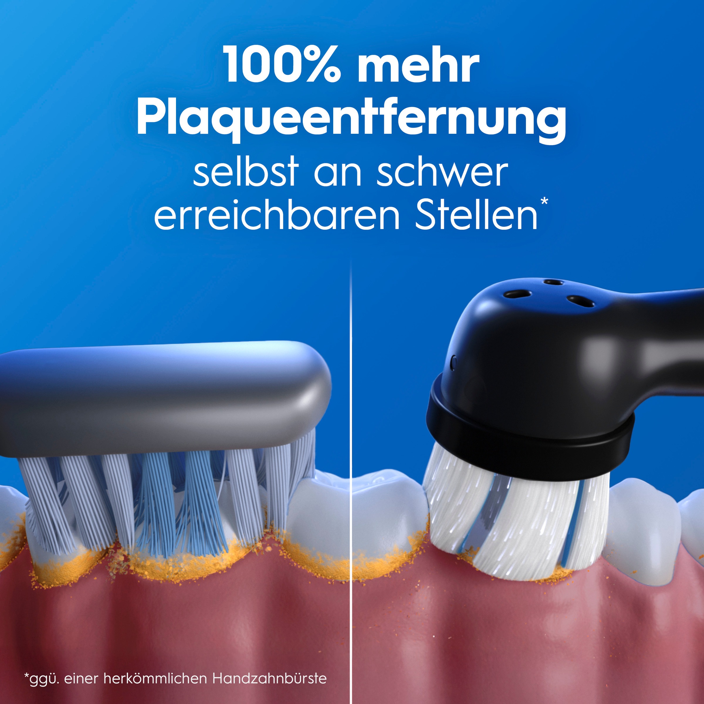 Oral-B Elektrische Zahnbürste »iO Series 2« 2 Stk. Aufsteckbürsten Doppelpack, 2 Aufsteckbürsten, Reise-Etui
