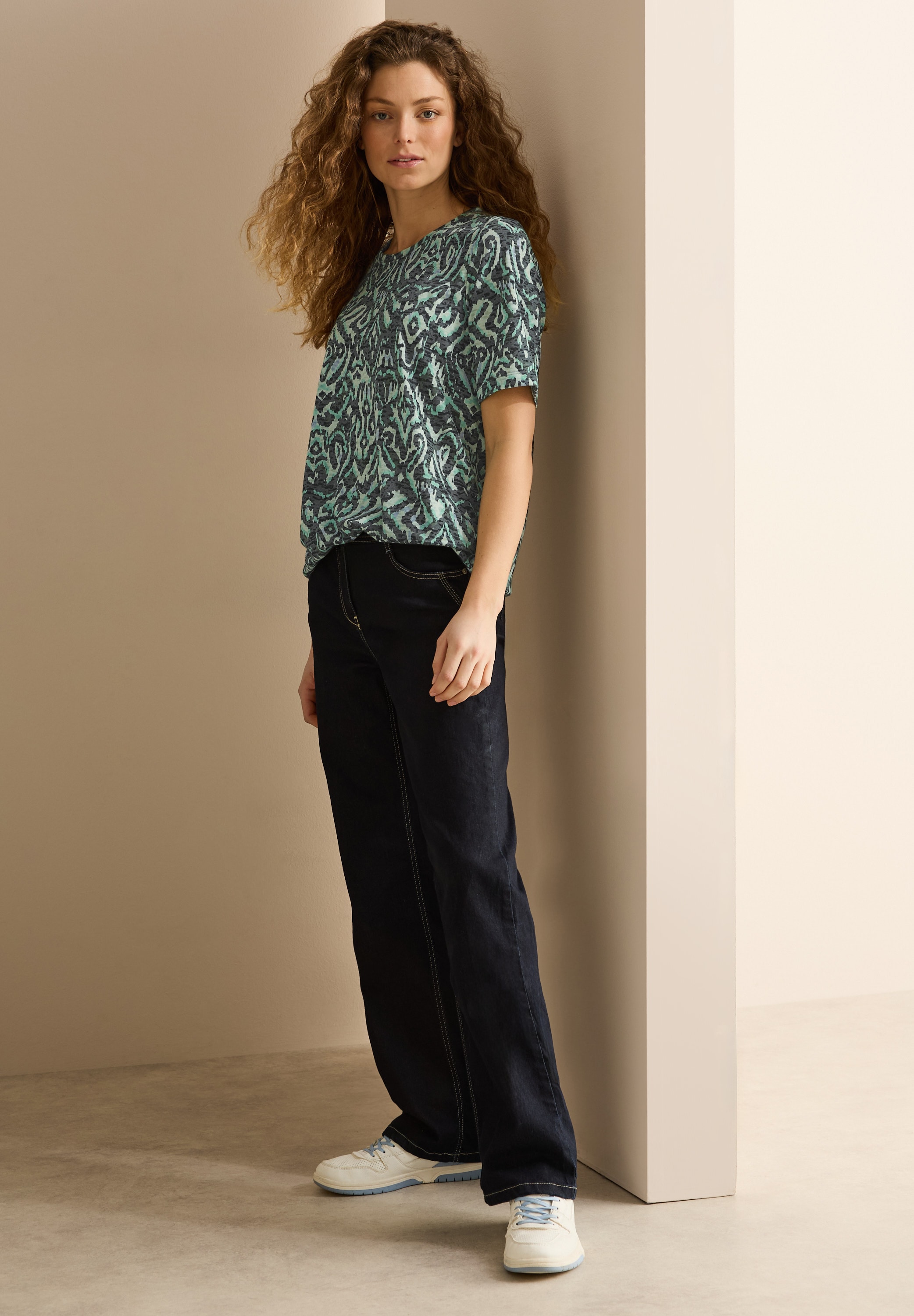 Cecil T-Shirt, mit All-Over Print