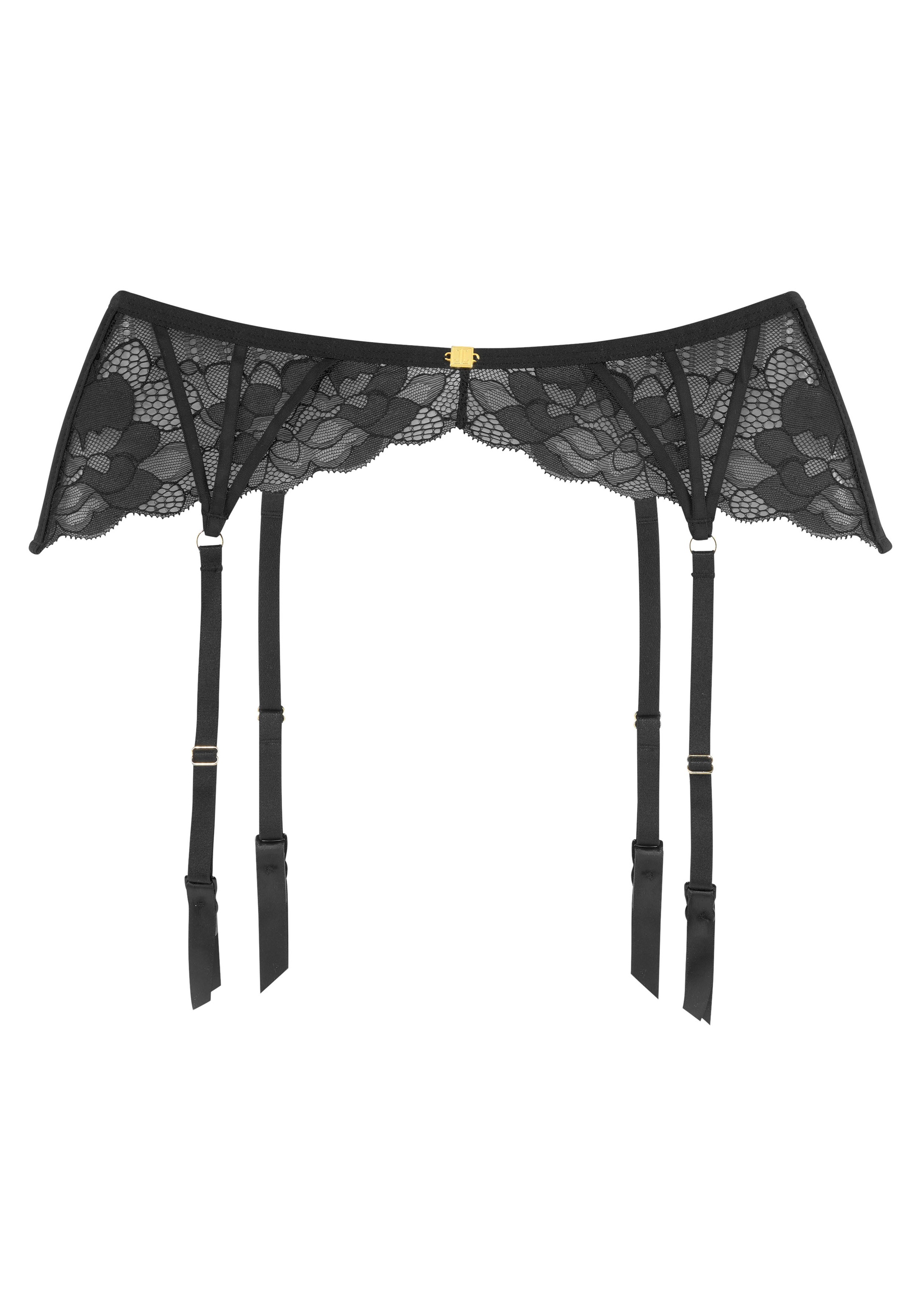 JETTE Strumpfhalter, aus edler Spitze in transparenter Optik, sexy Dessous, Reizwäsche
