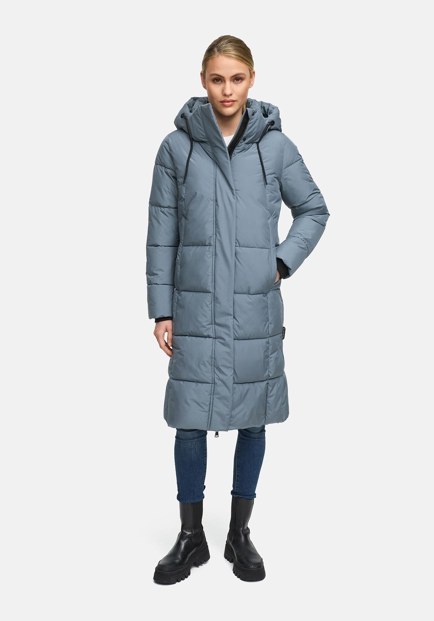 Marikoo Winterjacke »Marikoo Chumanii Damen Herbst Winter Steppmantel Parka lang N057«
