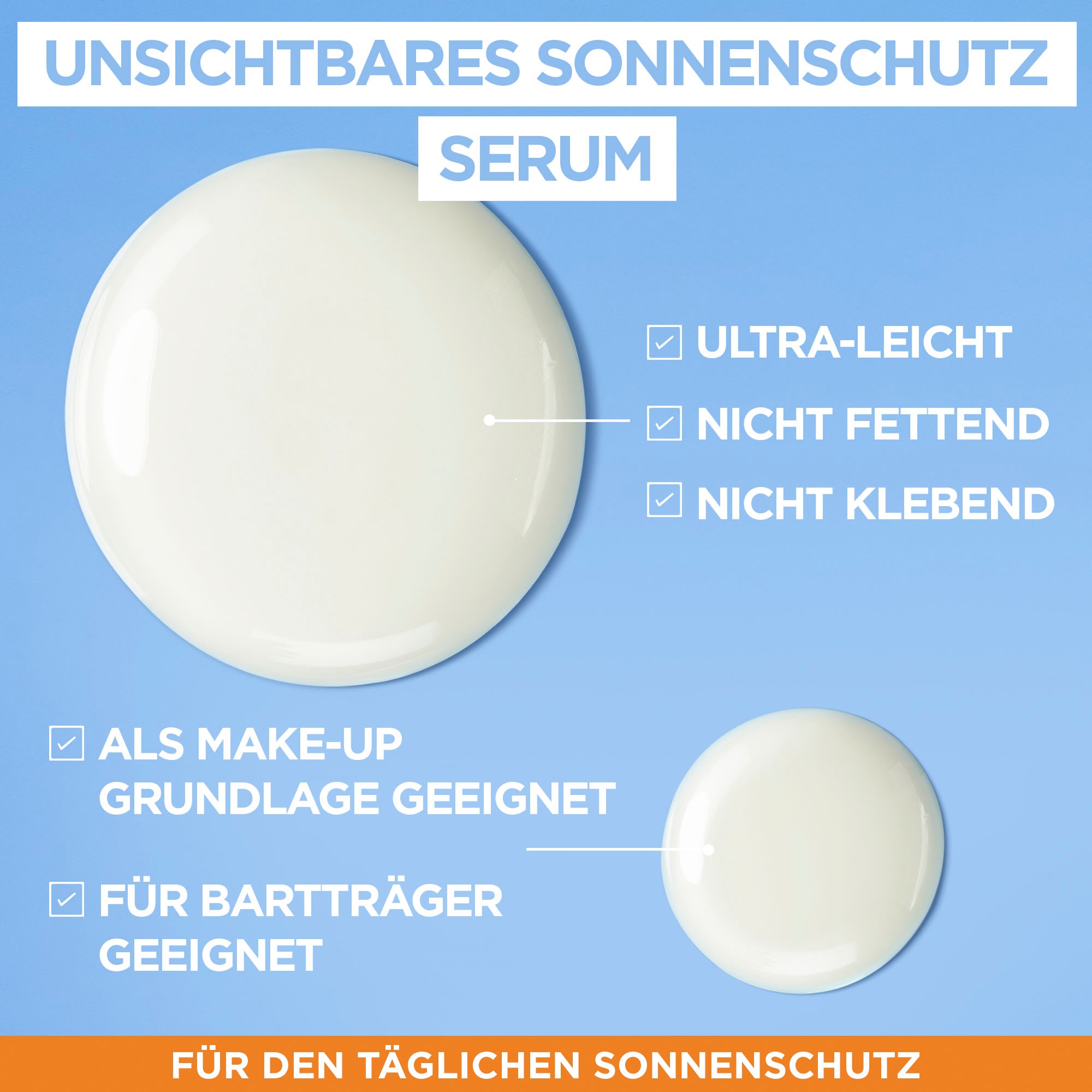 GARNIER Gesichtsserum »Garnier Super UV Sonnenschutz-Serum«, mit hoher Wirksamkeit