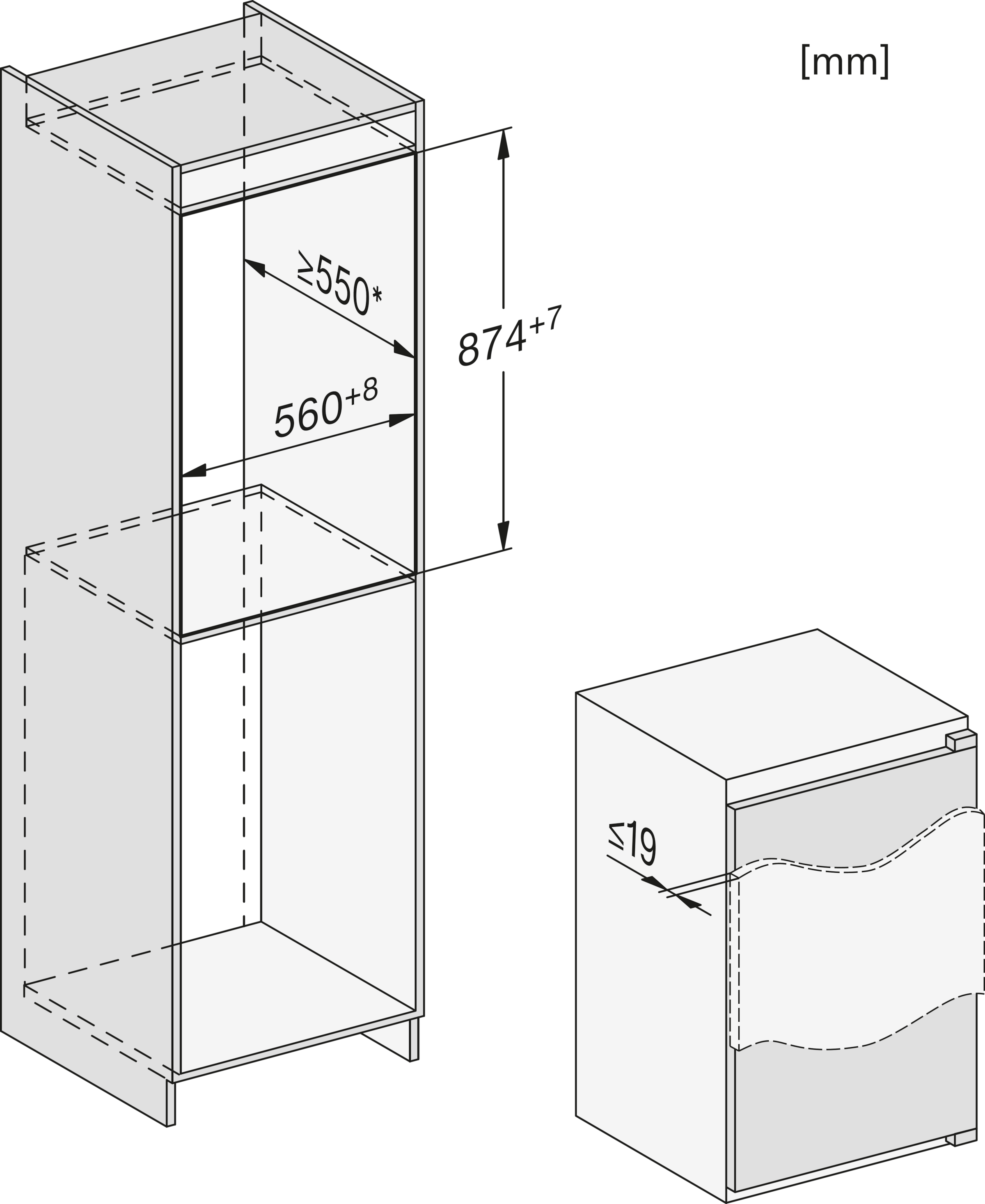 Miele Einbaukühlschrank »K 7128 D«