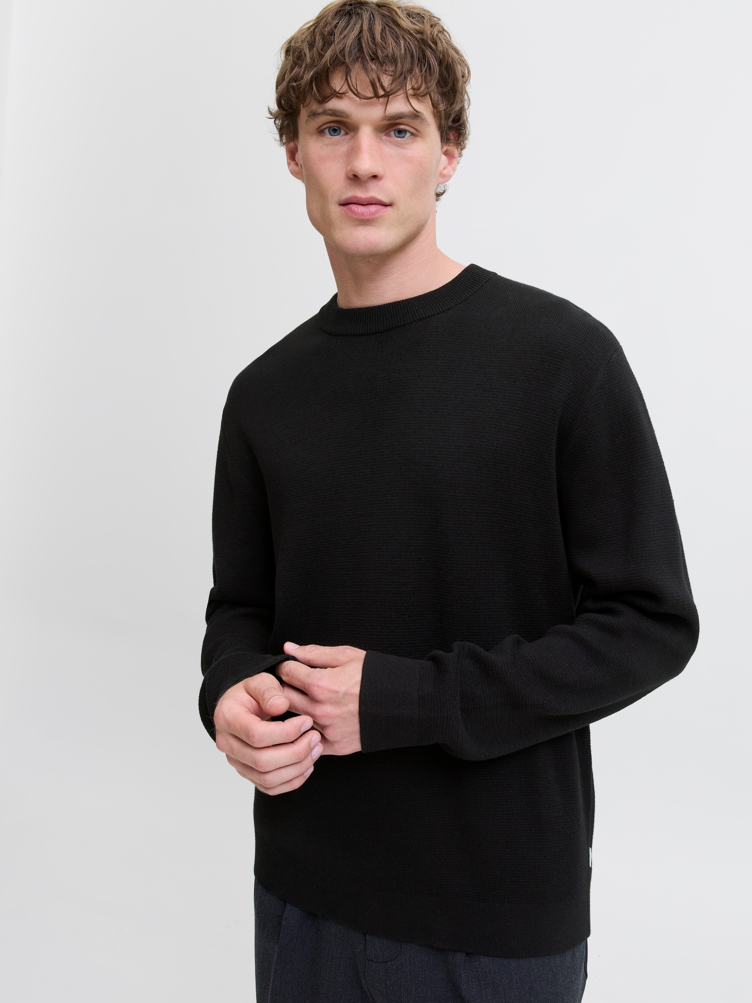 Jack & Jones Strickpullover »JPRBLAMILANO STITCH KNIT CREW NECK SN«