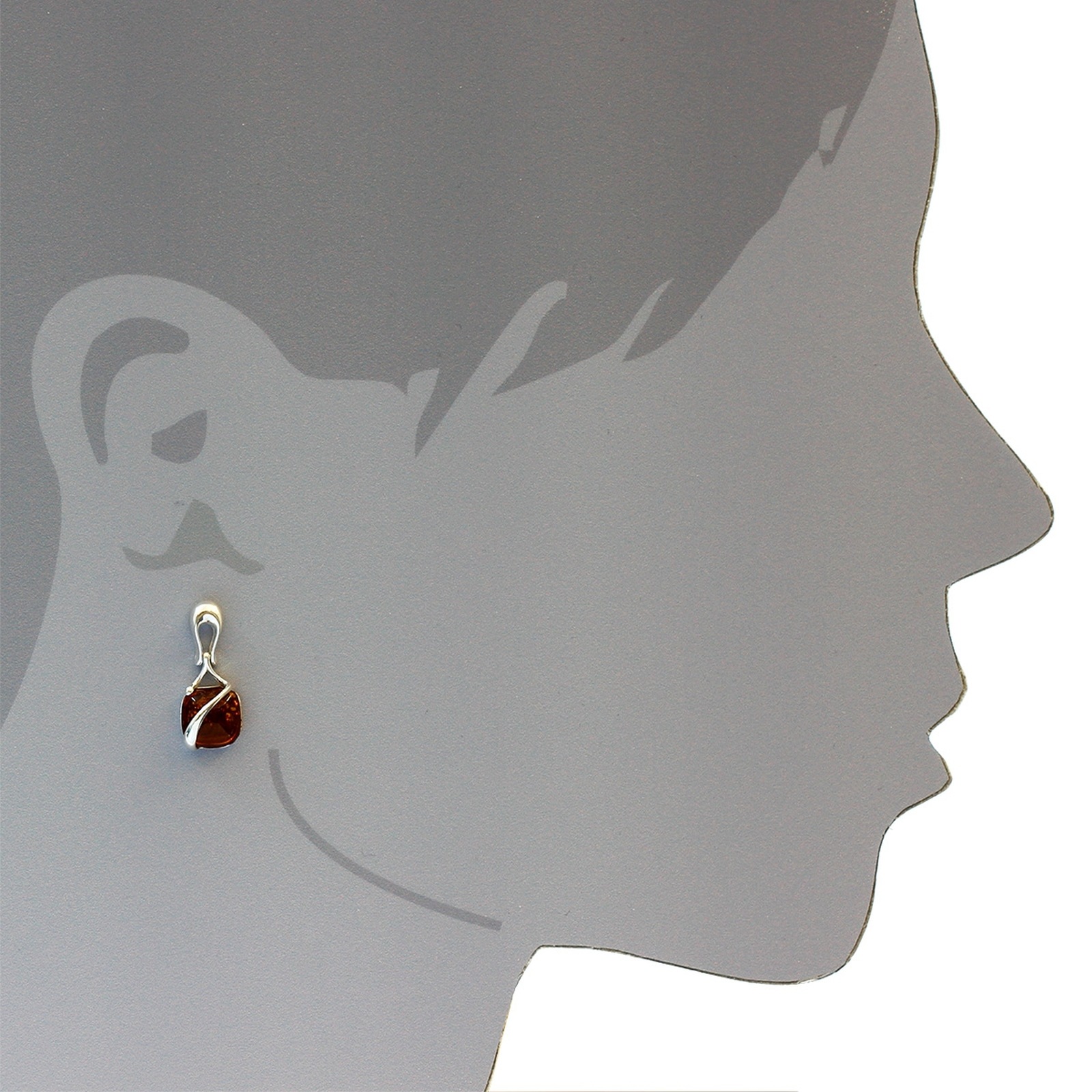 OSTSEE-SCHMUCK Paar Ohrhänger »- Eni - Silber 925/000 - Bernstein«