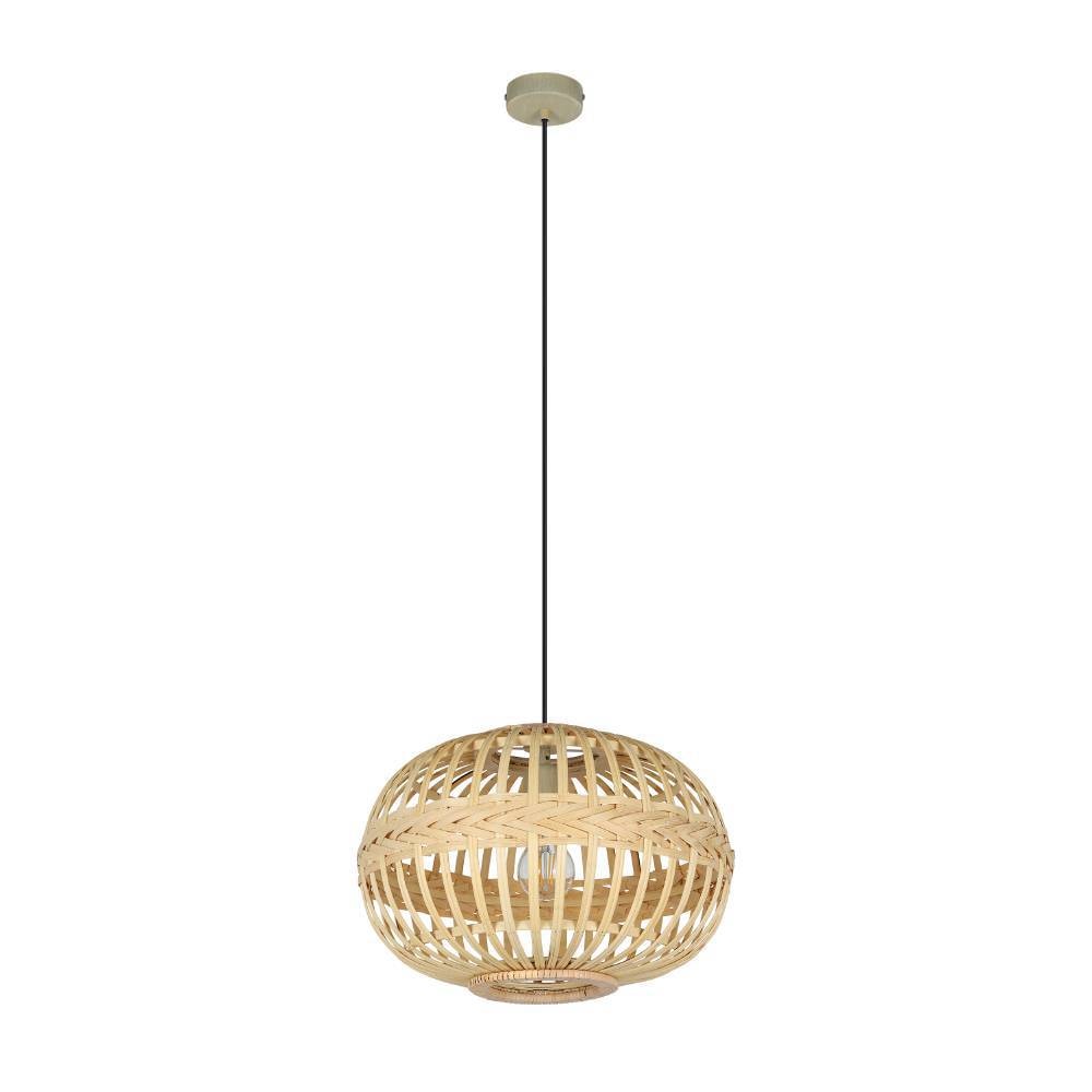 EGLO Pendelleuchte »AMSFIELD«, 1 flammig, Leuchtmittel E27 | ohne Leuchtmittel, Hängelampe Esstisch, Esszimmerlampe, Hängeleuchte, Lampe, E27, Ø 38 cm