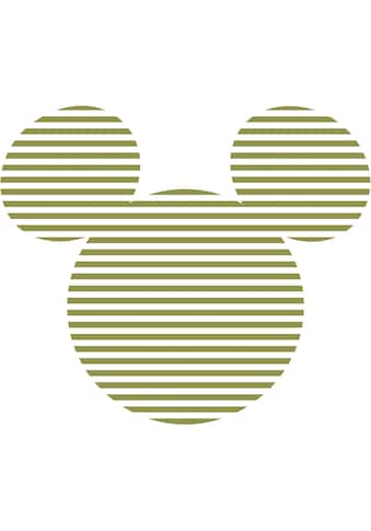 Wandtattoo »Mickey Head Stripes«, (1 St.), 125x125 cm (Breite x Höhe), rund und...
