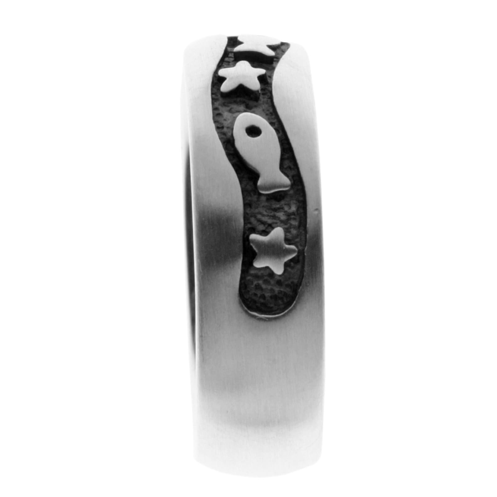 OSTSEE-SCHMUCK Fingerring »- Fisch & Stern - Silber 925/000 -,«