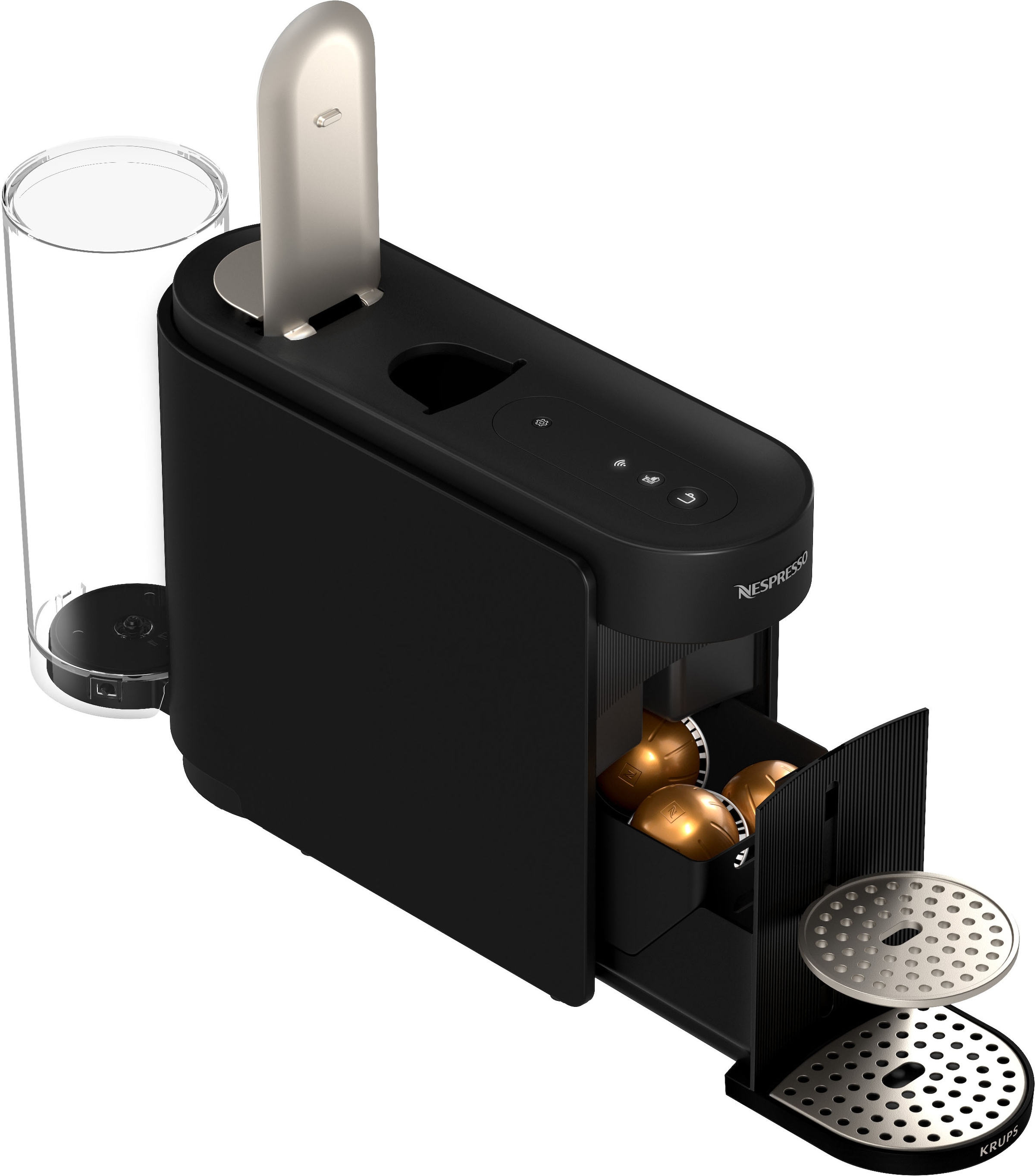 Nespresso Kapsel-/Kaffeepadmaschine »Vertuo Up« schlankes Design, Coffee Creations Modus, Auto-Off, 1,4 l Wassertank