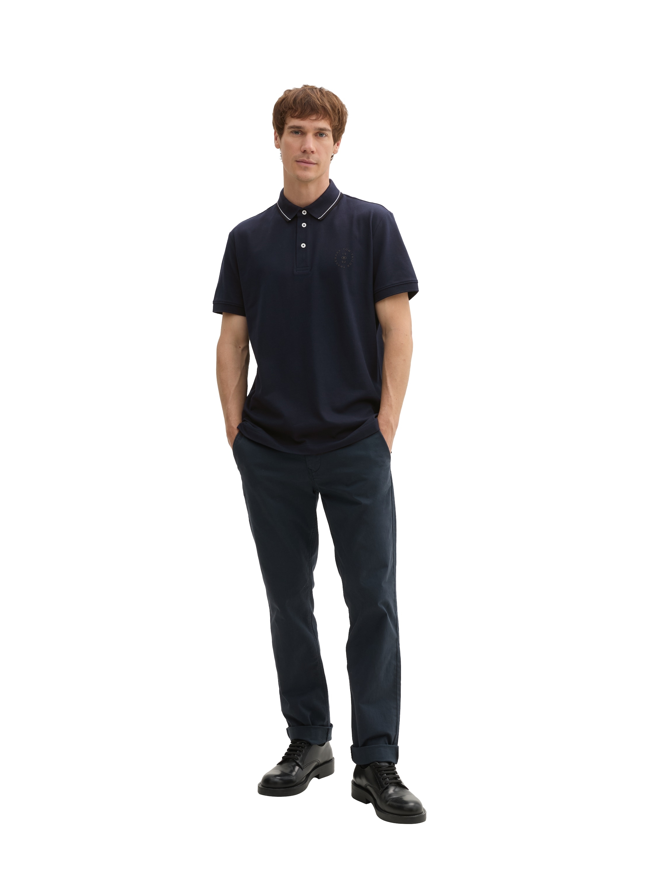 TOM TAILOR Poloshirt, mit Logo Print