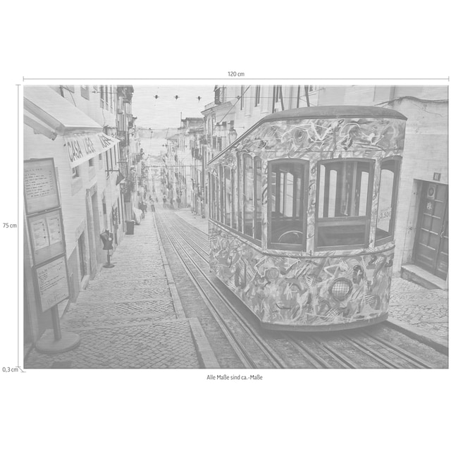 Wall-Art Metallbild »Ben mit in Silbereffekt Heine Lissabon«, Tram OTTO bei - online