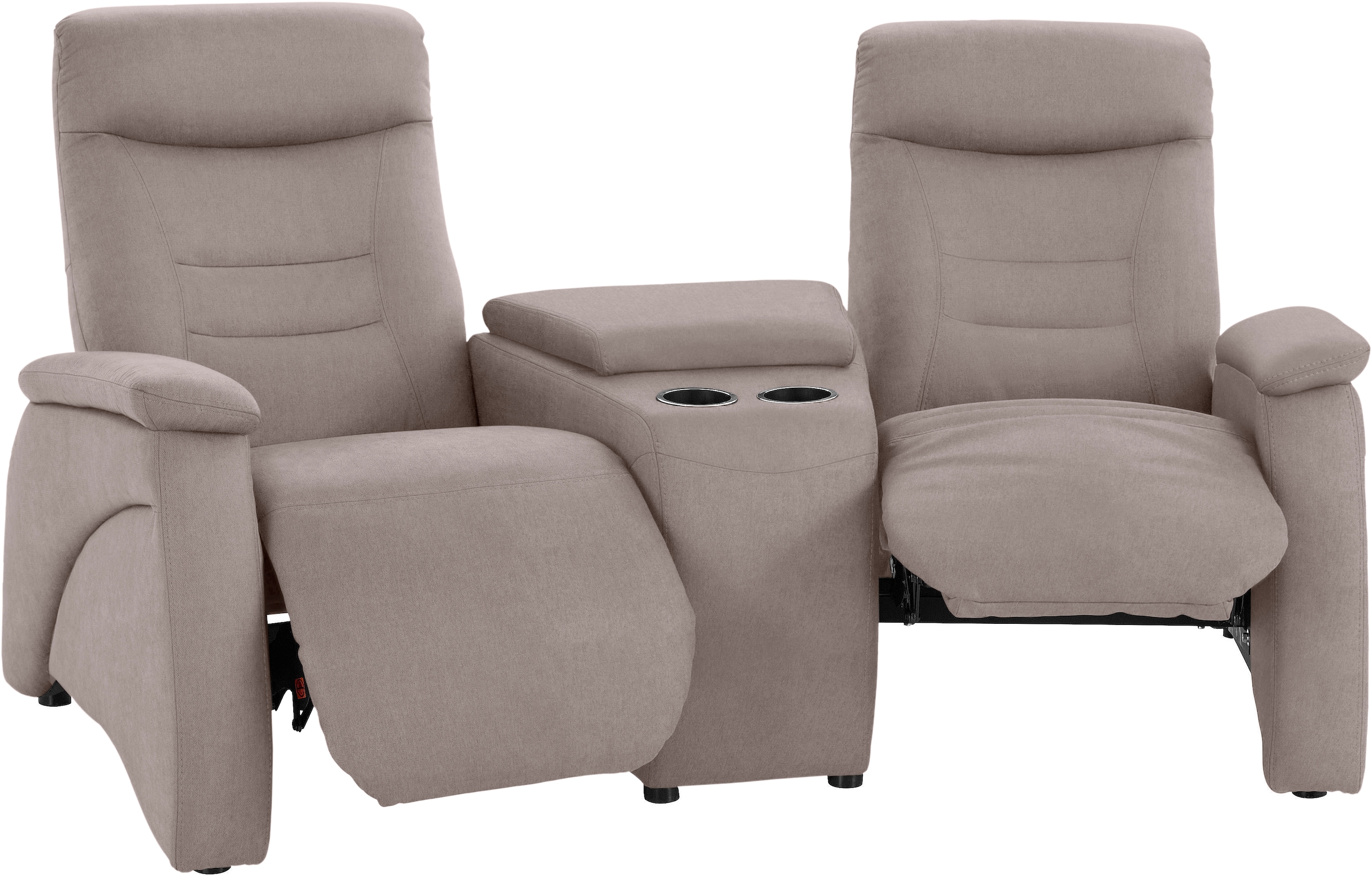 exxpo - sofa fashion 2,5-Sitzer »Ascoli, Kinosofa mit hohem Sitzkomfort, bequeme Armlehnen« inkl. Relaxfunktion, mit Ablage und Staufach, hohe Rückenlehne