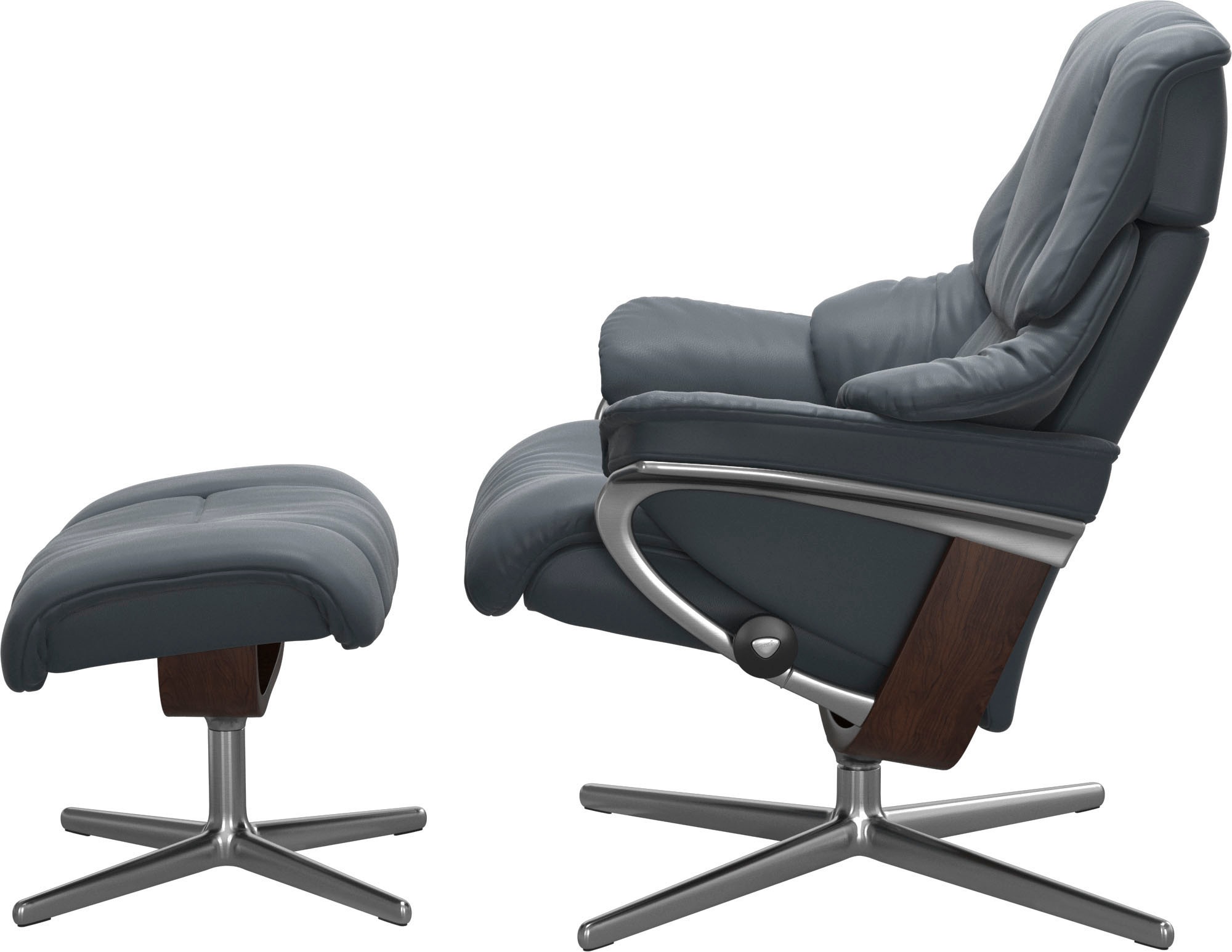 Stressless® Relaxsessel »Reno«, mit Cross Base, Größe S, M & L, Holzakzent Braun