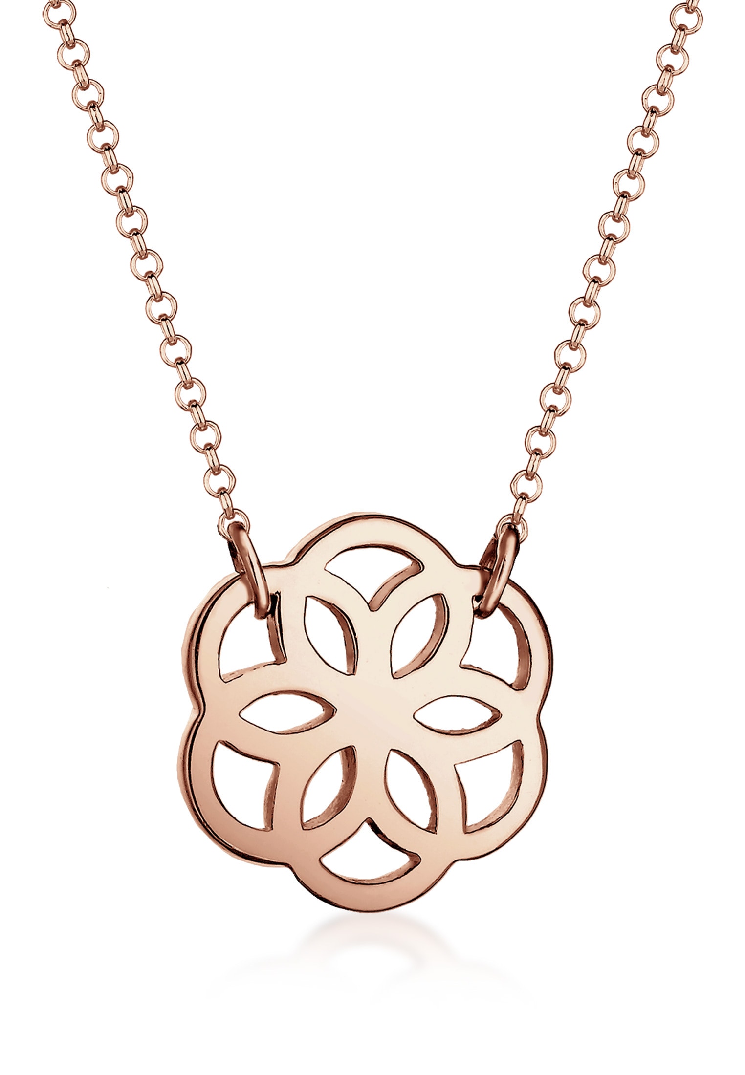 Elli Kette mit Anhänger »Halskette Blume Floral Blüte 925 Silber«