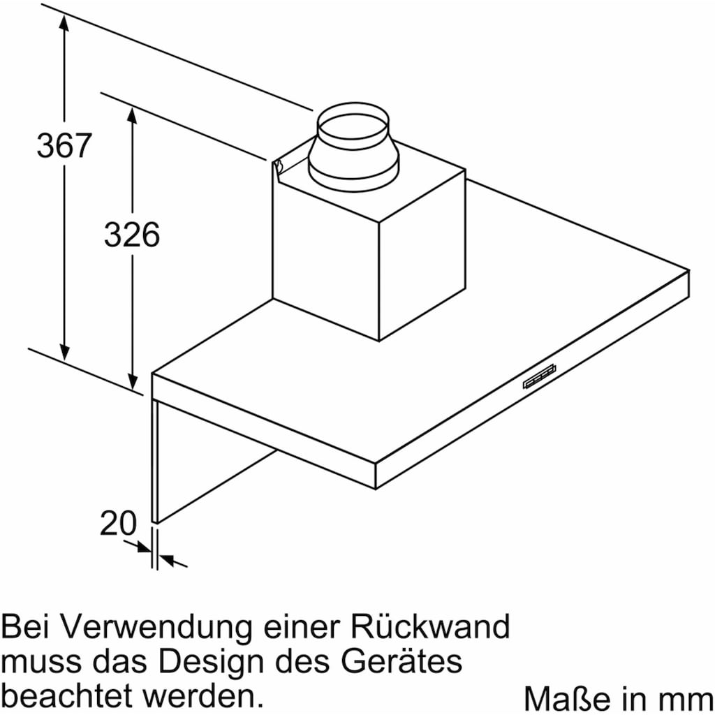 BOSCH Wandhaube »DWB96BC50«