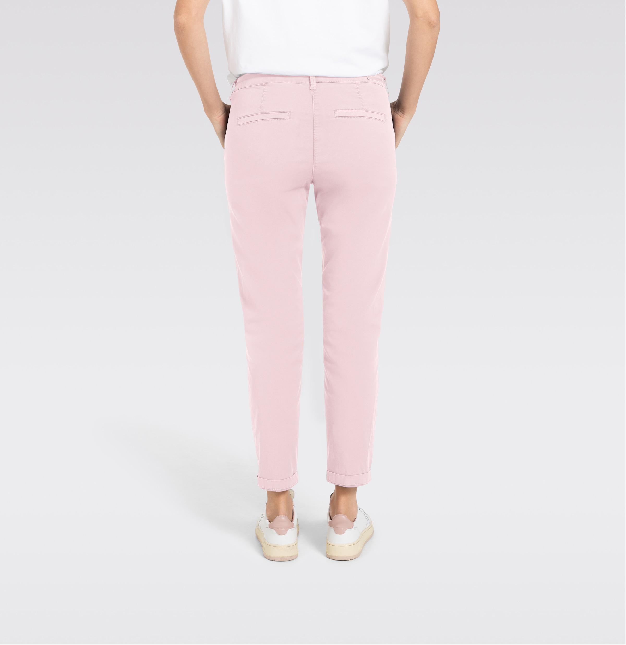 MAC Chinohose »CHINO turn up«, mit dezentem Glanz, elegant und sportiv zugleich