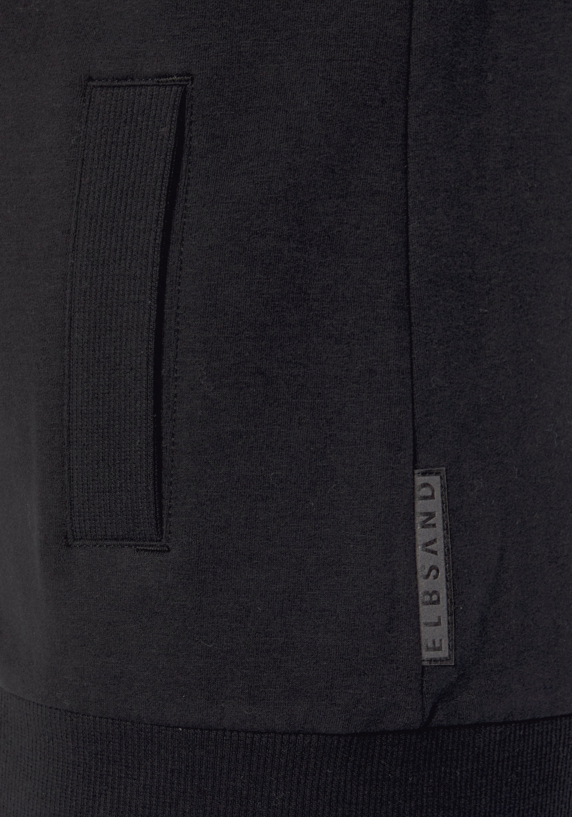 Elbsand Kapuzensweatjacke »Kria«, mit Logodruck hinten, lässige Freizeitjacke mit Taschen