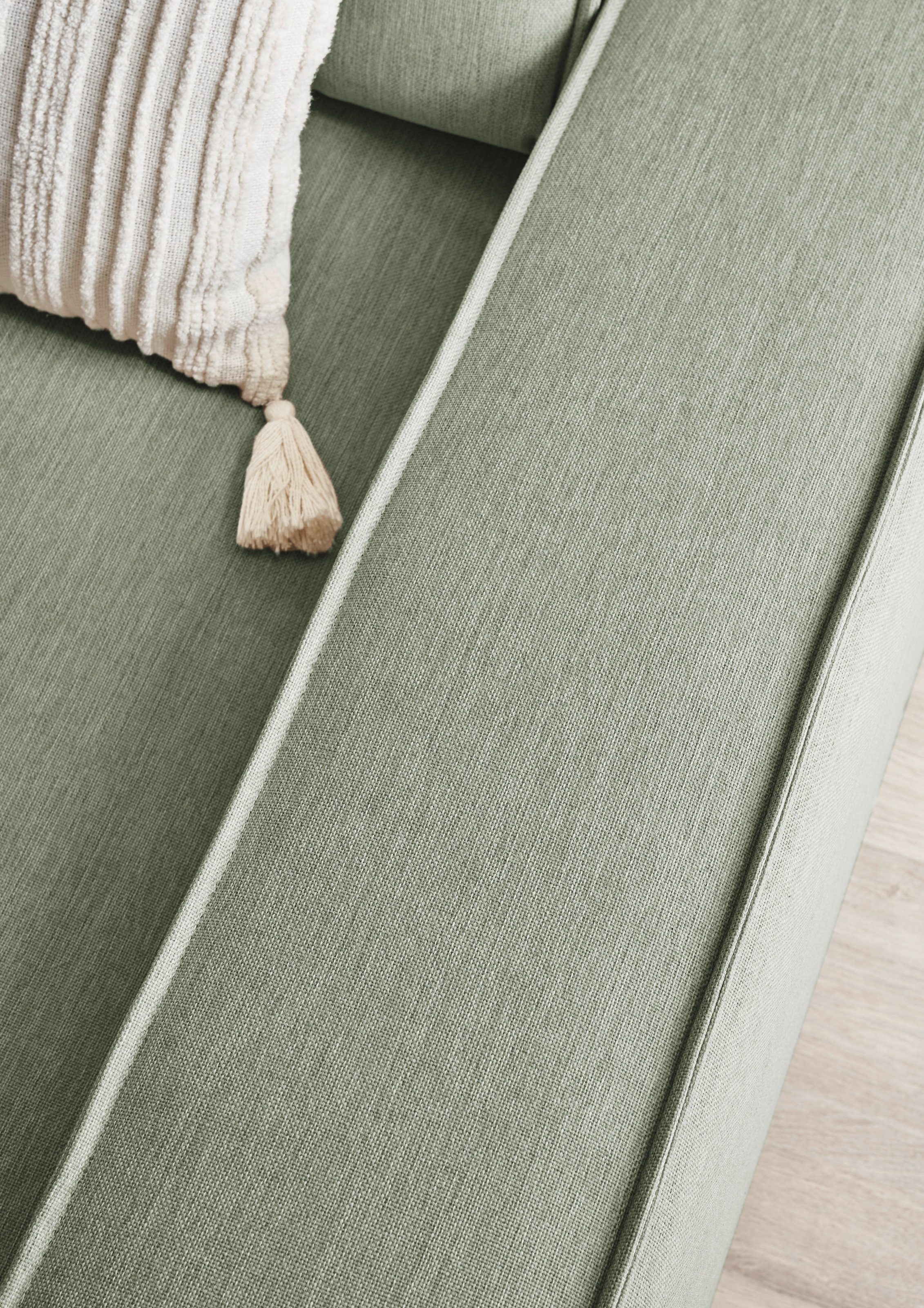 Home affaire Ecksofa »NEU: SHERWOODL XXL 284, Big-Sofa L-Form, tiefe Sitzfläche 95 cm, Cord,«, Leinenoptik, Recamiere rechts/links, auch als Schlafsofa stellbar