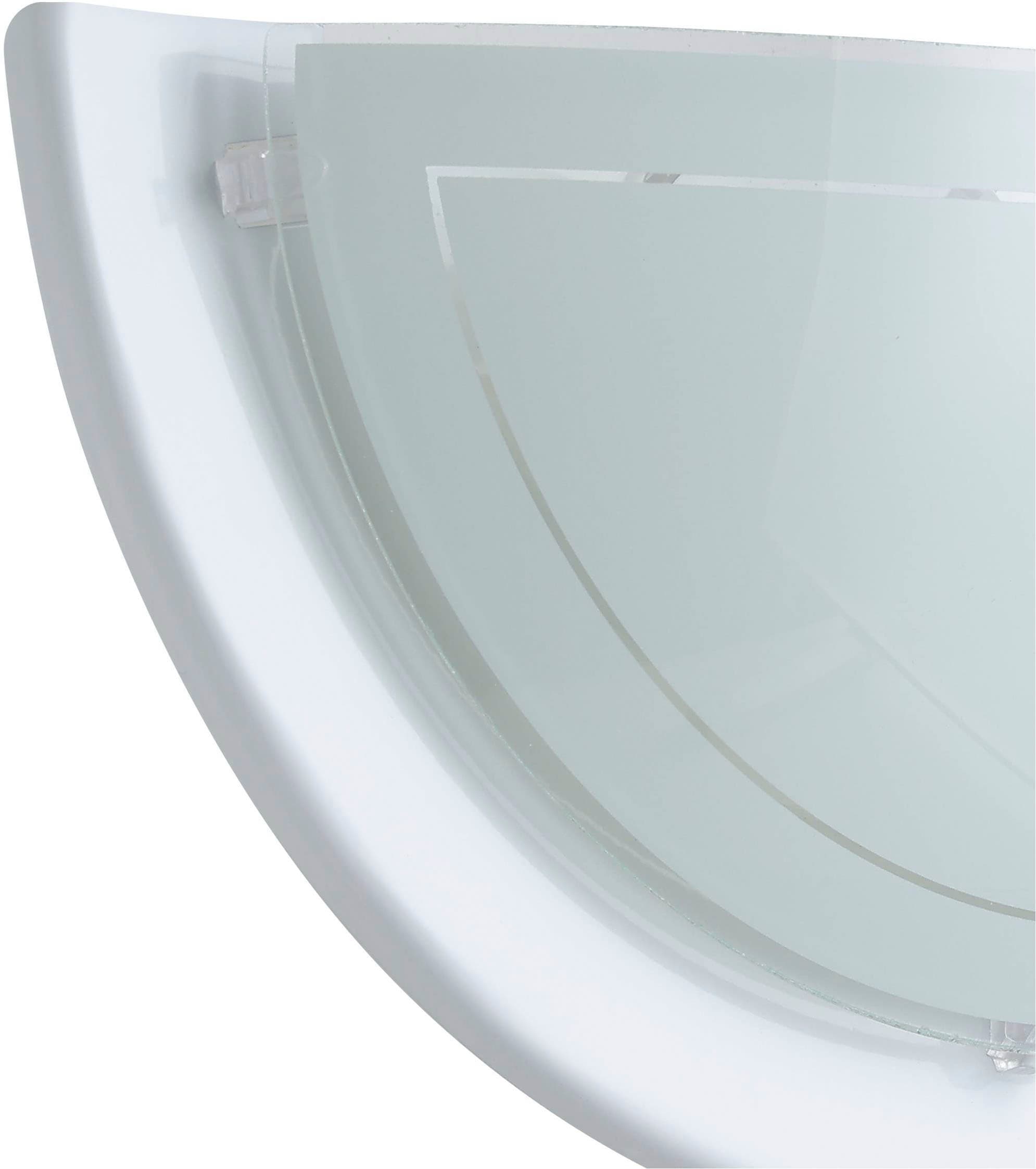EGLO LED Wandleuchte »PLANET 1 Wandlampe 1 flammig, aus Metall und Glas, Lampe« E27 1 Stk. Wandleuchte, Wandbeleuchtung aus Metall und Glas, Lampe, E27 Fassung