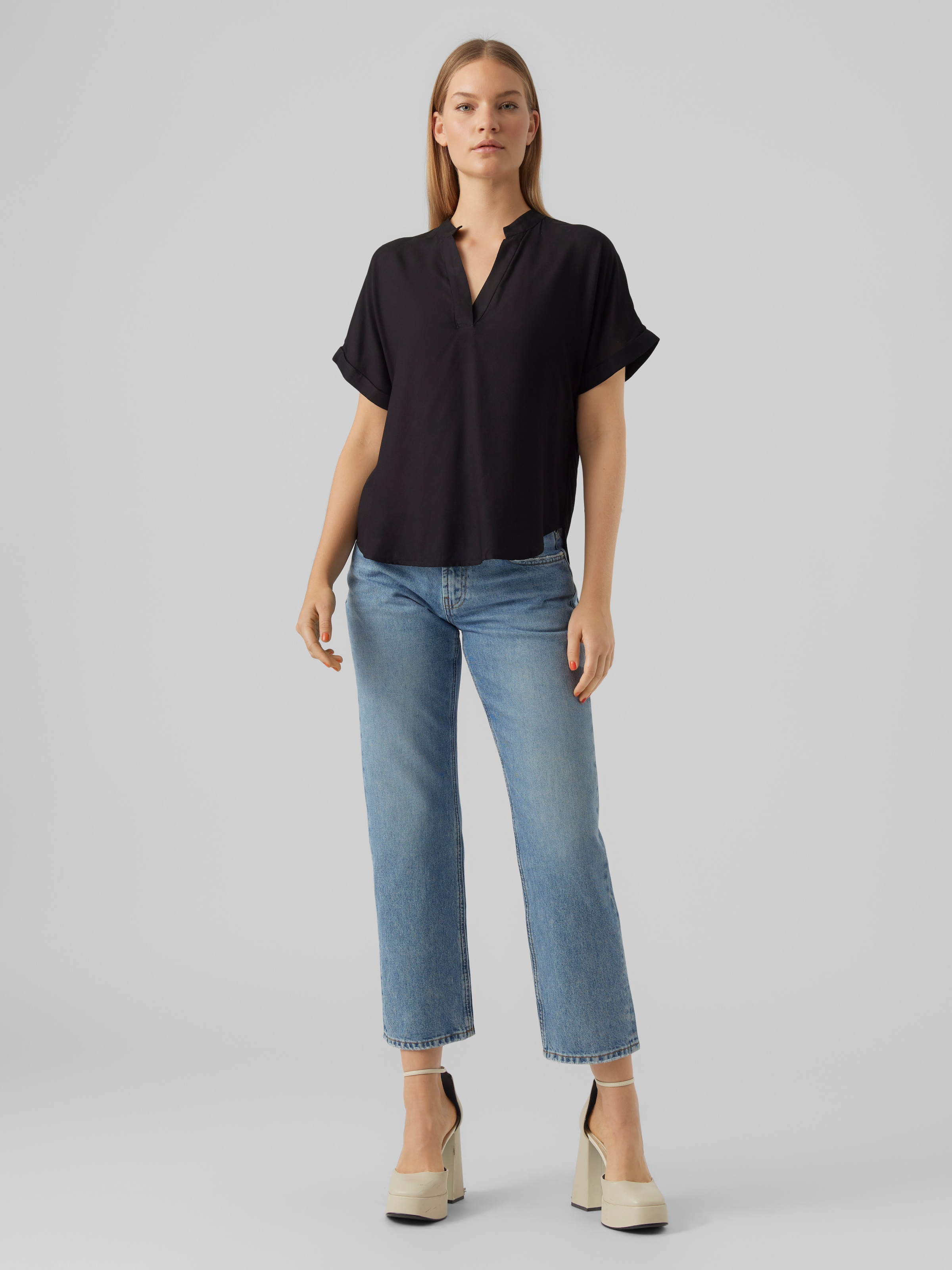 Vero Moda Shirtbluse »VMBEAUTY SS TOP GA NOOS« Viskose, regular fit