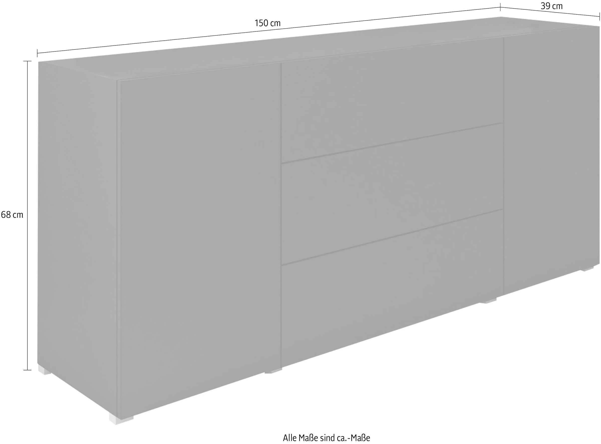 INOSIGN Sideboard »BERLIN«, Breite 150 cm kaufen online bei OTTO