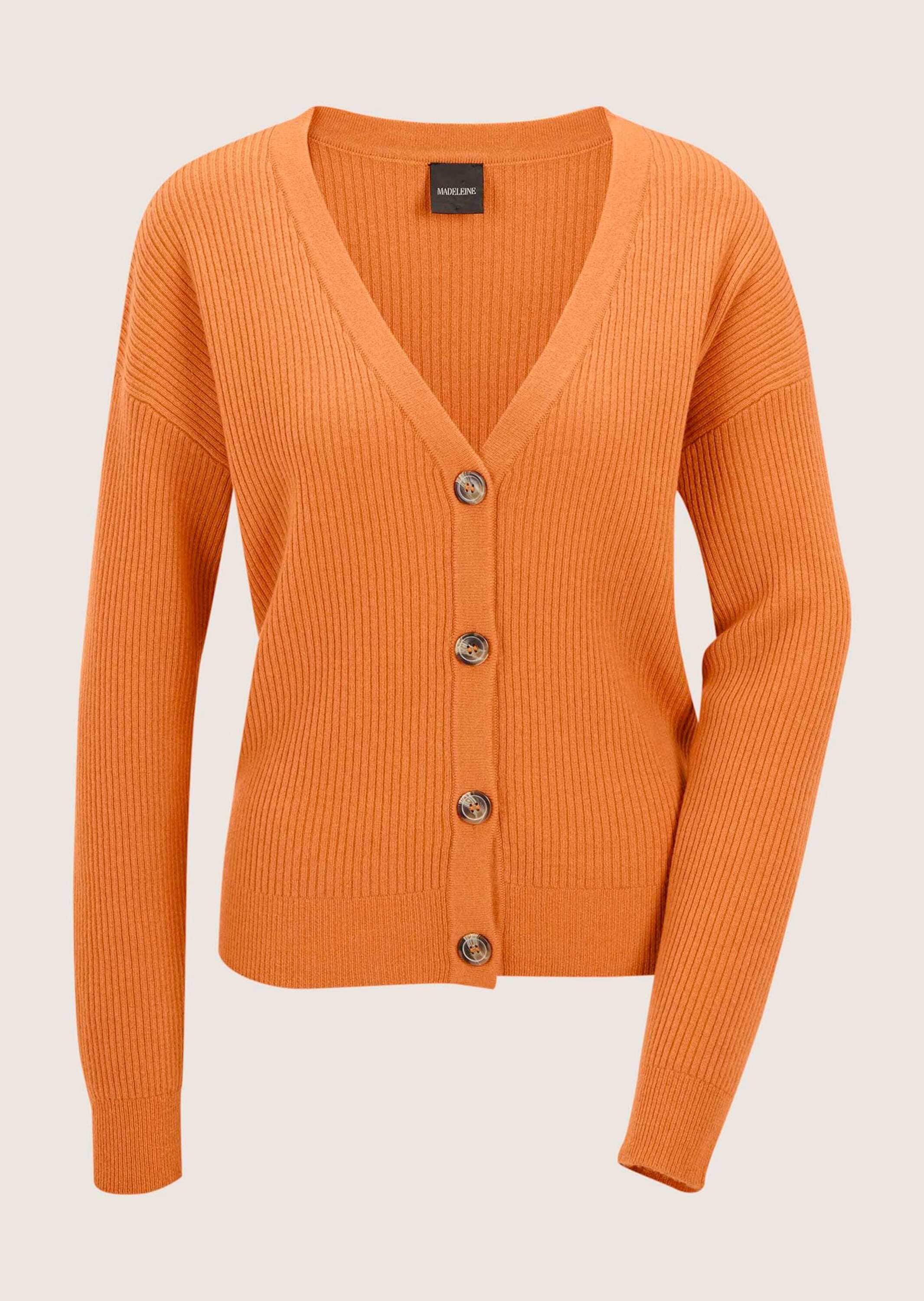 MADELEINE Strickjacke »Strickjacke Kaschmir Cardigan mit V-Ausschnitt«