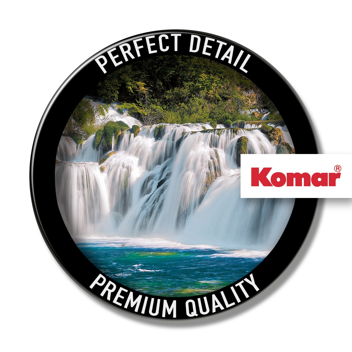 Komar Fototapete »Krka Falls - Größe 368 x 254 cm«, bedruckt, Wohnzimmer, Schlafzimmer