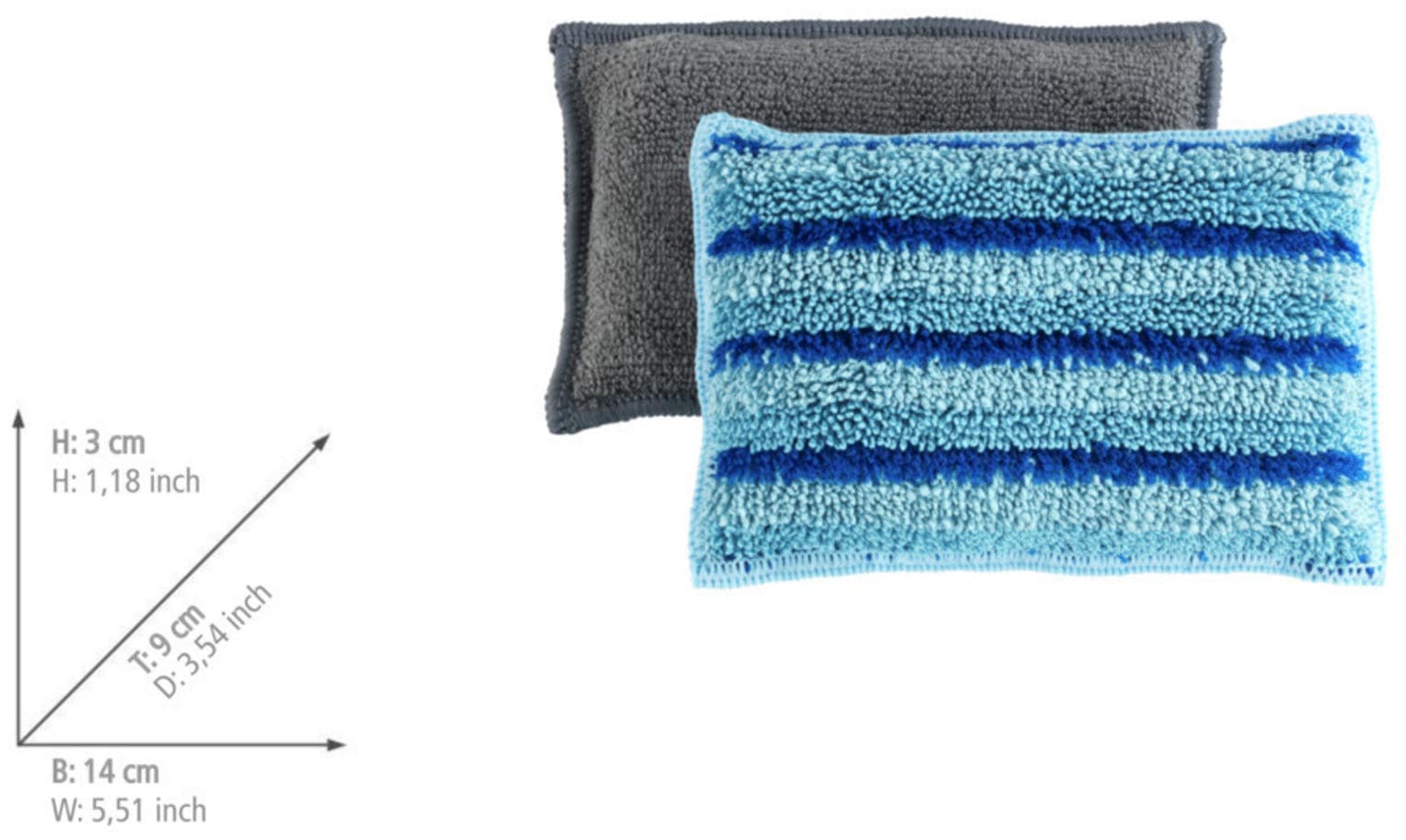 WENKO Küchenorganizer-Set »Modell Universal« viel Stauraum für Schwamm und Spülmittel, aus rostfreiem Edelstahl