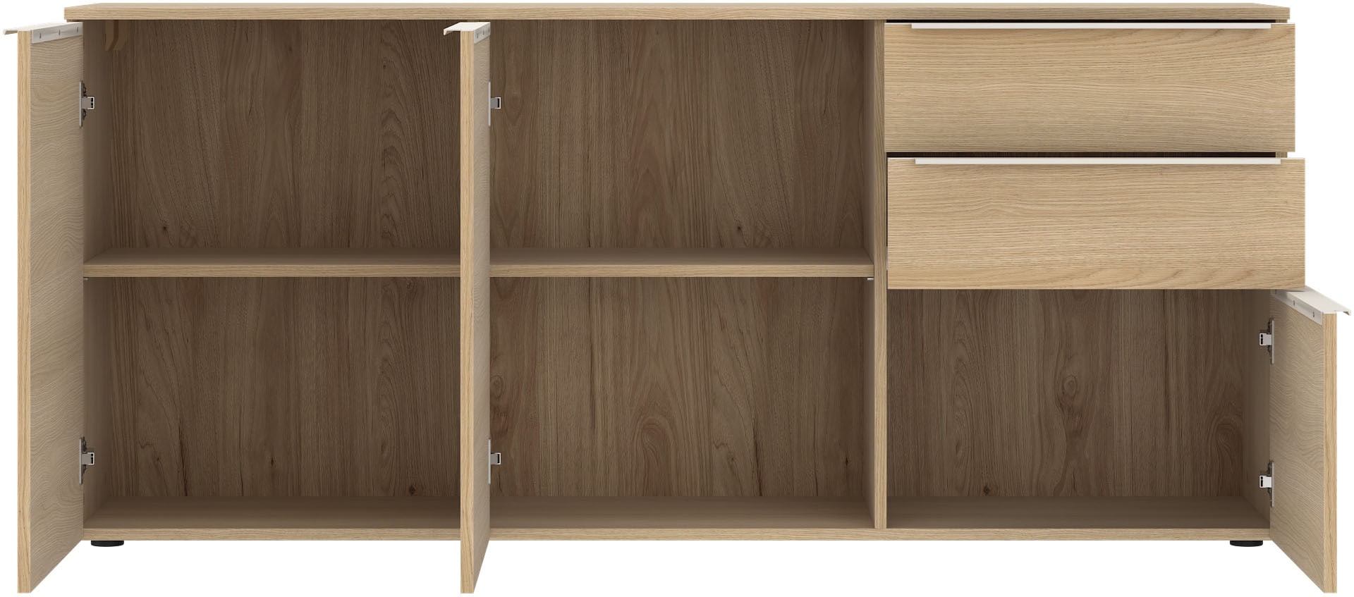 TOM TAILOR HOME Kommode Lowboard, Breite 165 cm,3 Türen,2 Schubladen, viel Stauraum