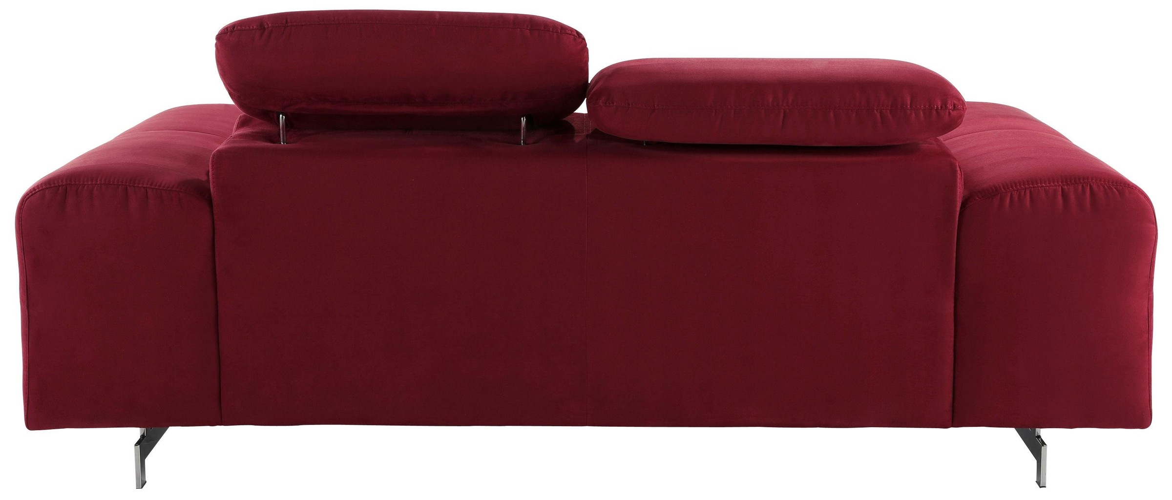 COTTA Polstergarnitur »Chef«, (Set), Set bestehend aus: 2-Sitzer mit Kopfteilverstellung & Hocker