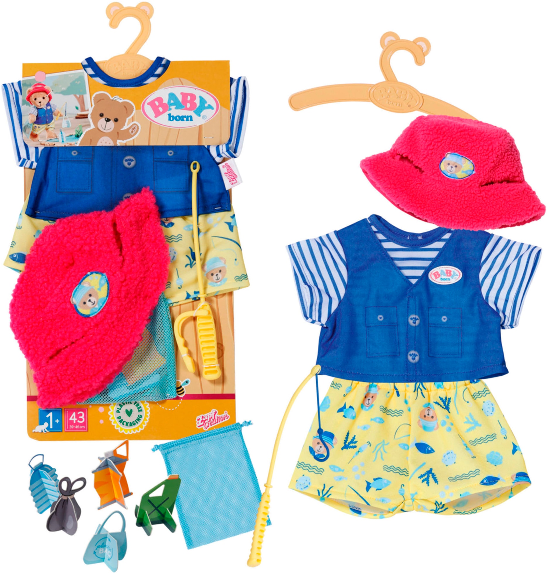 Puppenkleidung »Teddys Angler-Outfit«