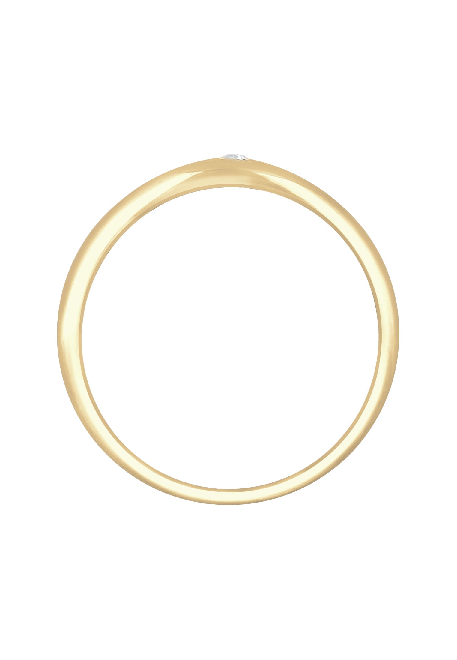 Elli Siegelring »Ring Stern Siegelring Kristalle 925 Silber«