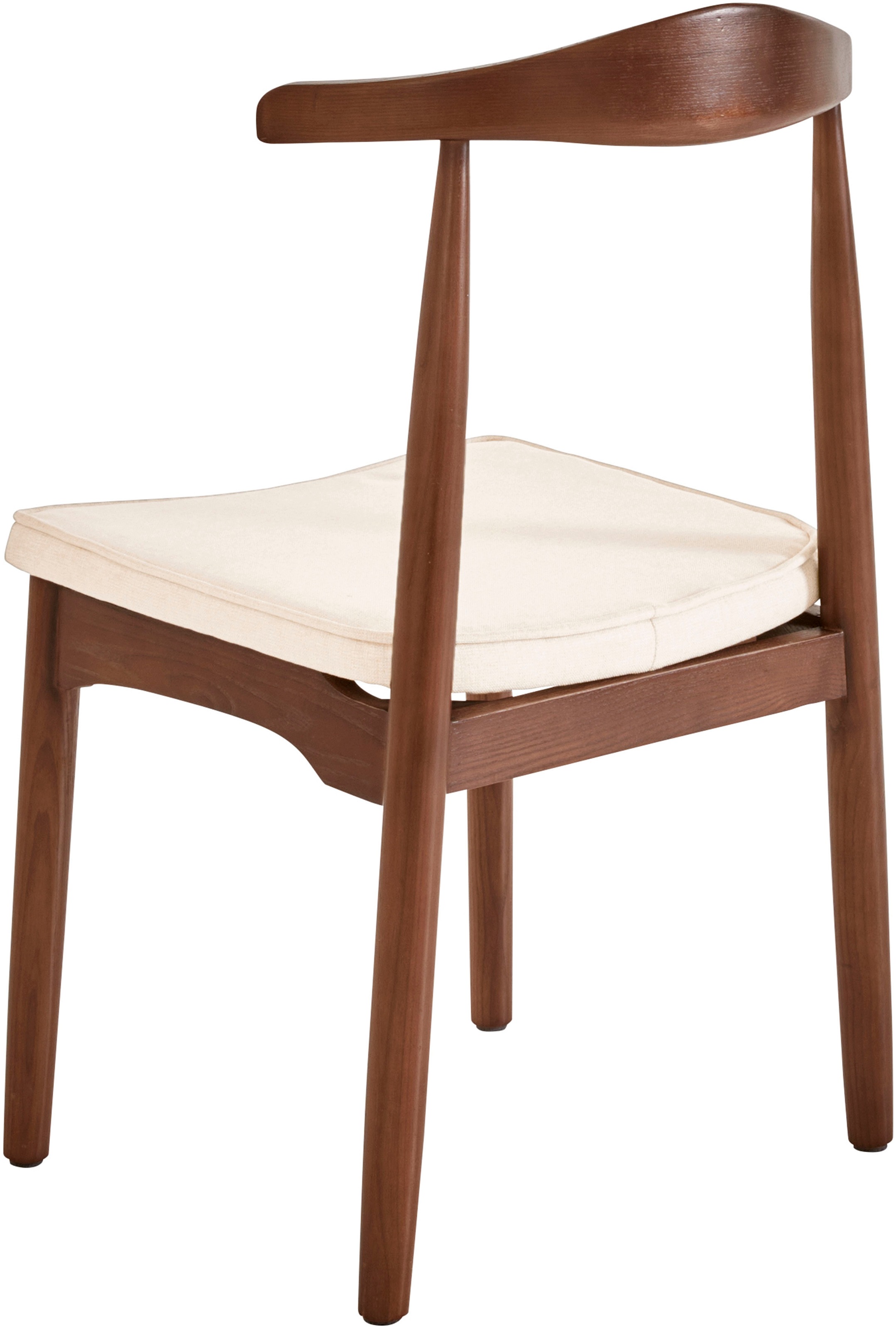 LeGer Home by Lena Gercke Esszimmerstuhl »Rianne«, (Set), 2 St., Gestellrahmen aus massivem Eschenholz, Sitzfläche mit Webstoffkissen
