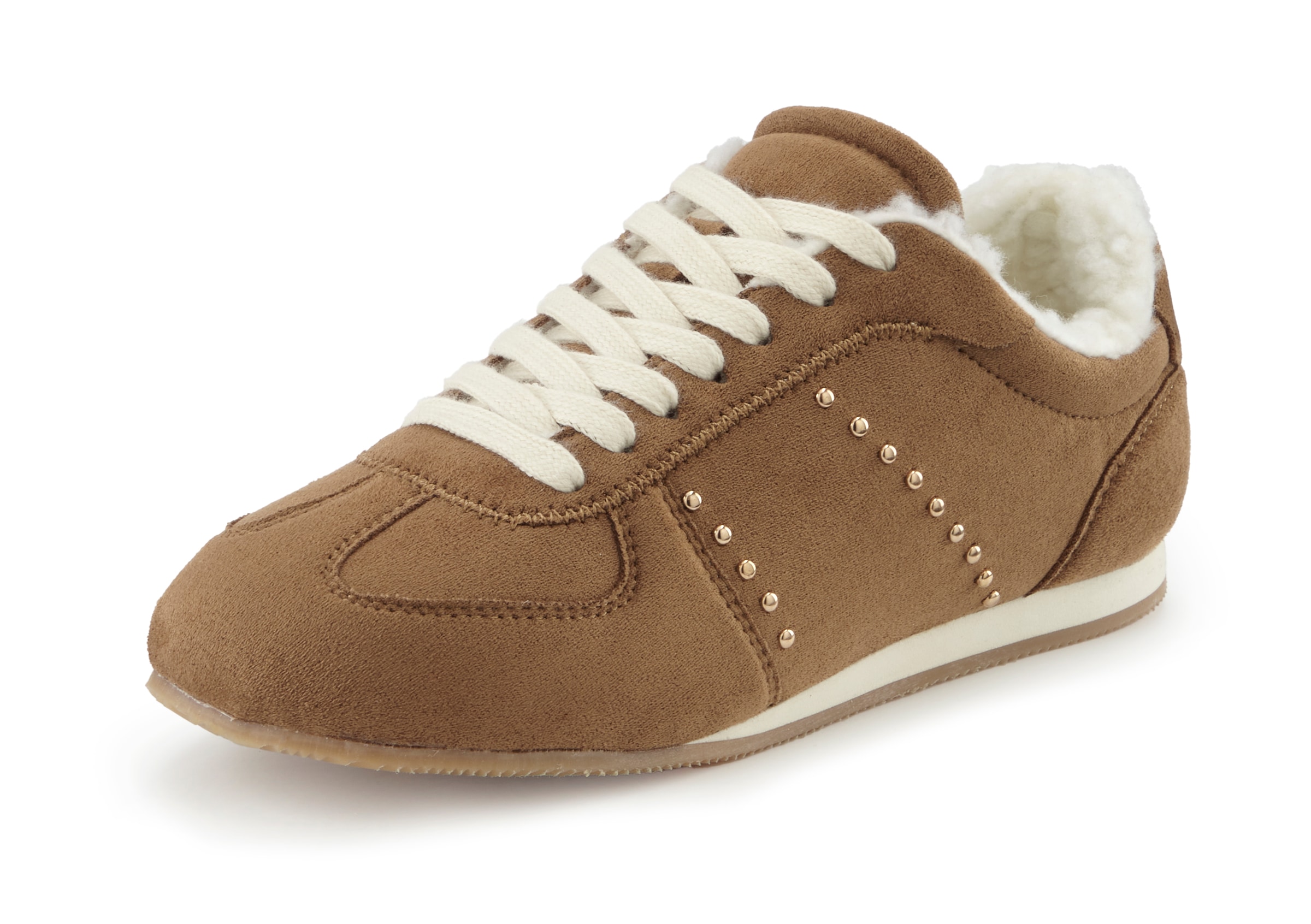 LASCANA Sneaker »Sneaker, Schnürschuh, Halbschuh«  Retro-Sneaker, Material-Mix VEGAN