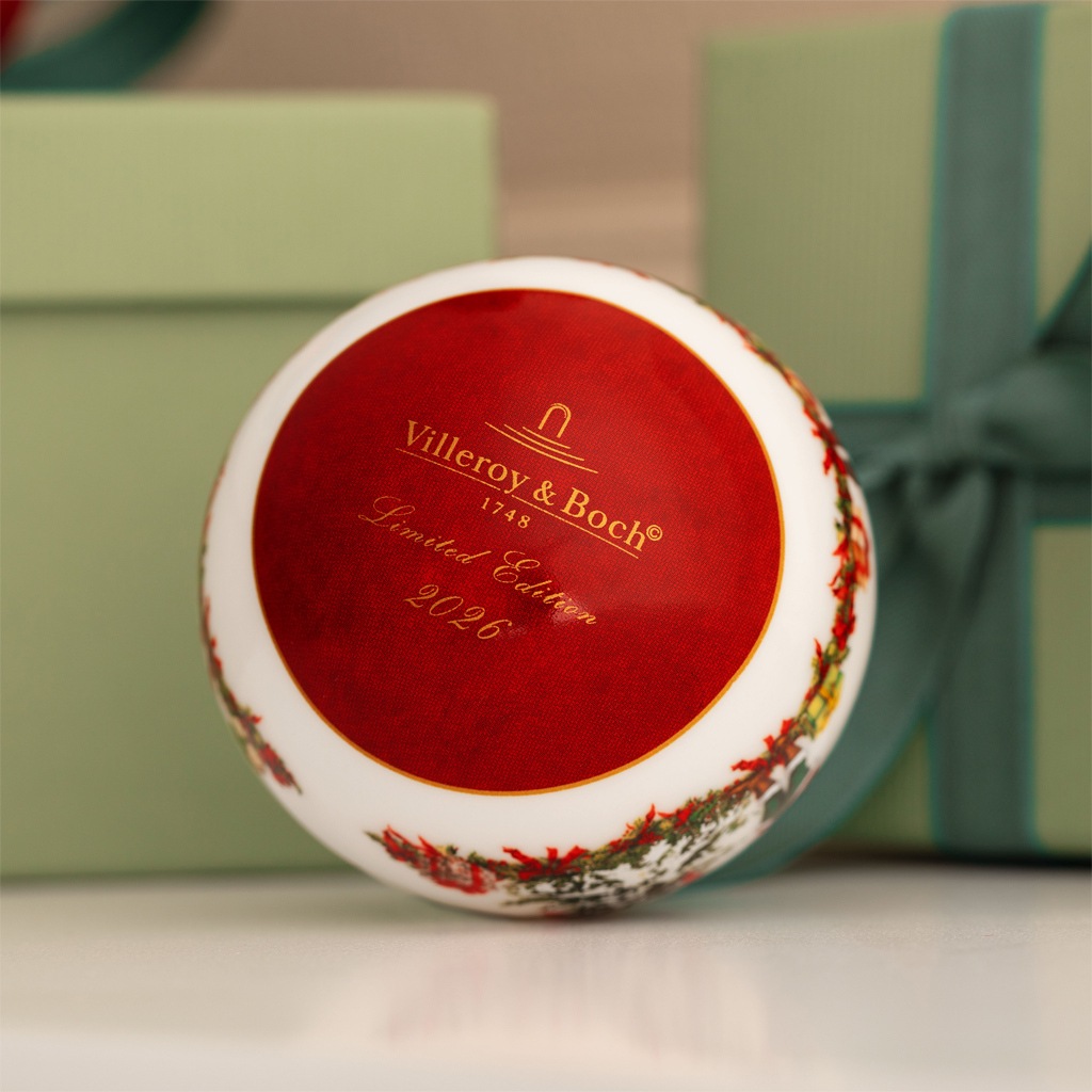 Villeroy & Boch Dekofigur »Jahres-Kugel 2026 Annual Christmas Edition bunt« handwäsche empfohlen