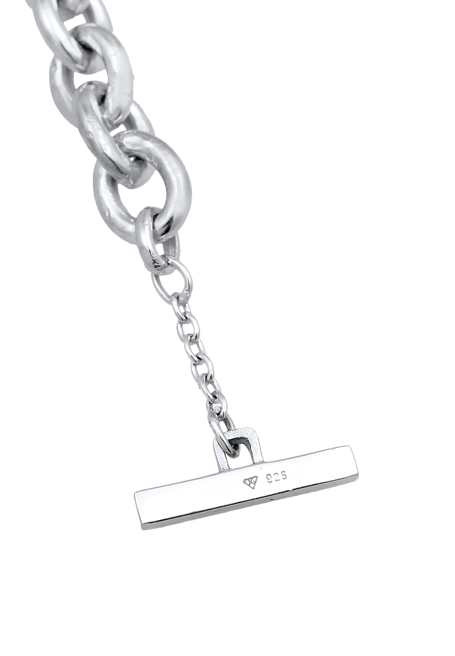 Elli Premium Kette ohne Anhänger »Halskette Ankerkette Grob Glieder Unisex 925 Silber rhodiniert«