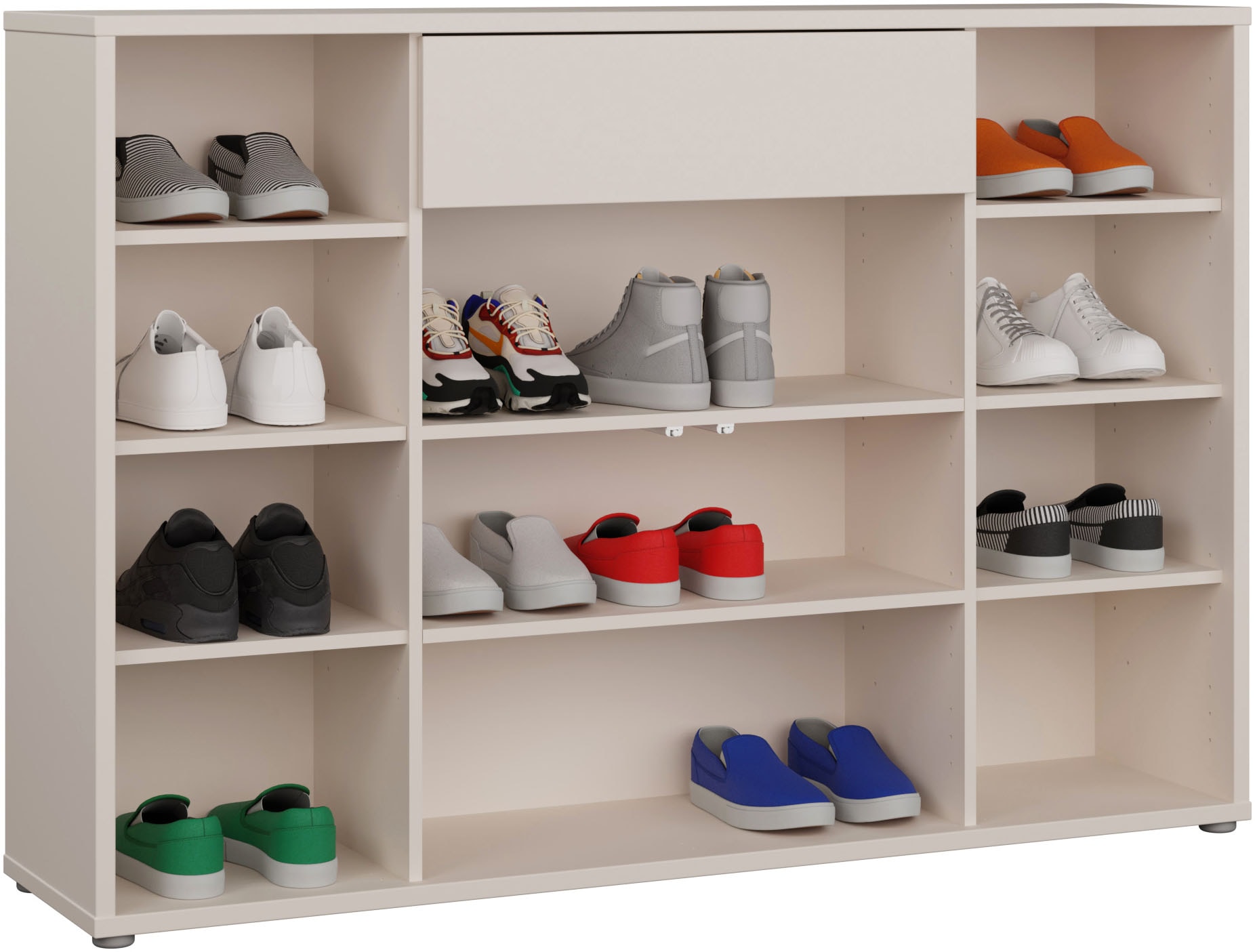 FORTE Schuhschrank »Alice Springs« B/H/T 143,9/99,1/34,9 cm Push to open, 28  Paar Schuhe