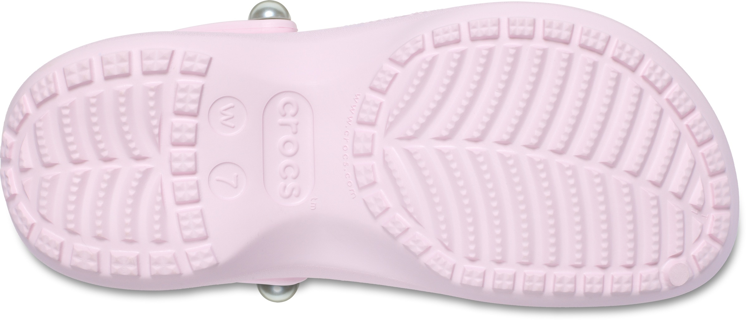 Crocs Clog »Classic Platform Pearl Clog«, Plateaschuh, Sandale mit Zierperlen